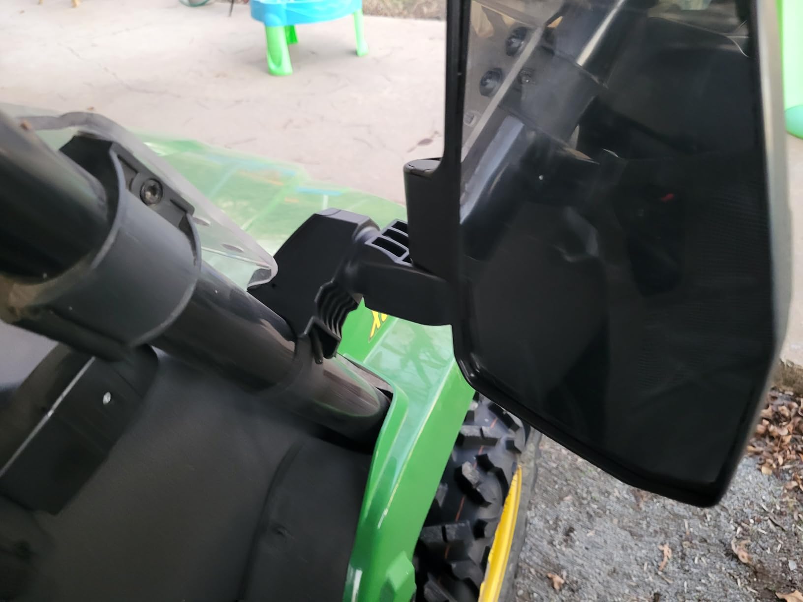 UTV Mirror+Side Mirrors Set for 1.5-2.0 Inch Roll Cage, Compatible with Polaris RZR、Can am Maverick、Honda Pioneer Talon SXS、Kawasaki Mule KRX、Yamaha Wolverine YXZ、RTV、JD Gator、CF Zforce customer photo 1