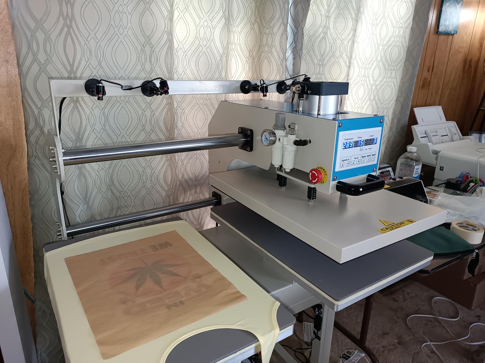 16x24 Pneumatic Dual Heat Press Machine customer photo 1