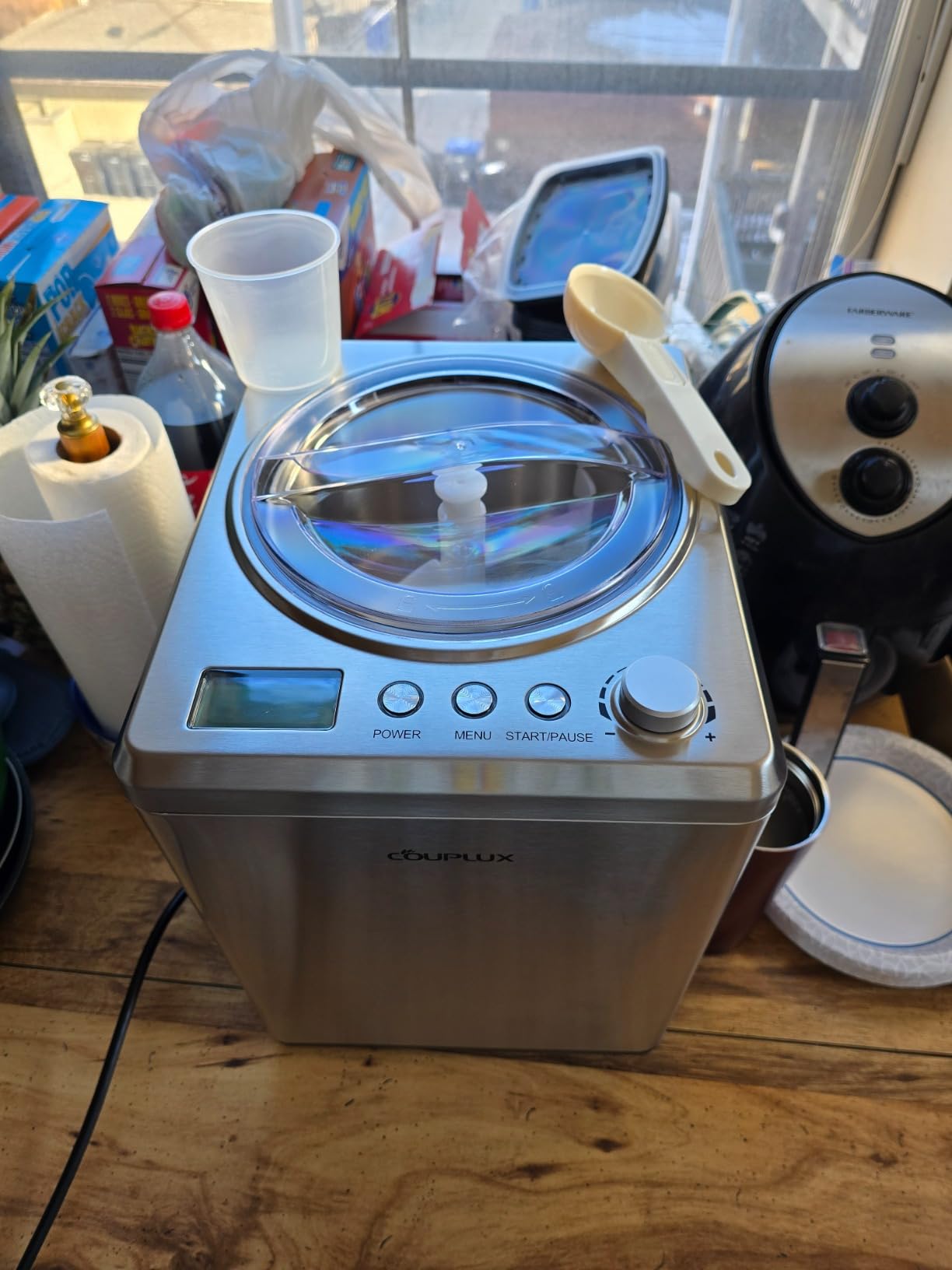 COUPLUX Largest 2.64Qt lce Cream Maker with Upgrade Fastest 250W Compressor customer photo 1