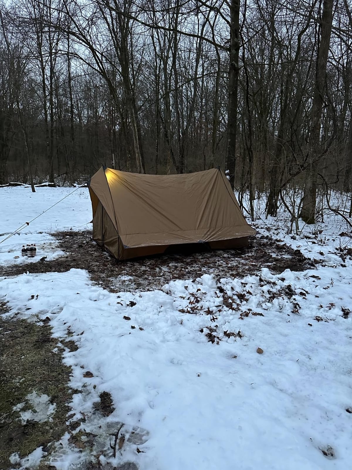 POMOLY Camping Hot Tent Cabin Tent, Chalet 70 Series Portable Wall Tents with Stove Jack and Two Poles for 2-3 Person Hiking, Backpacking customer photo 1