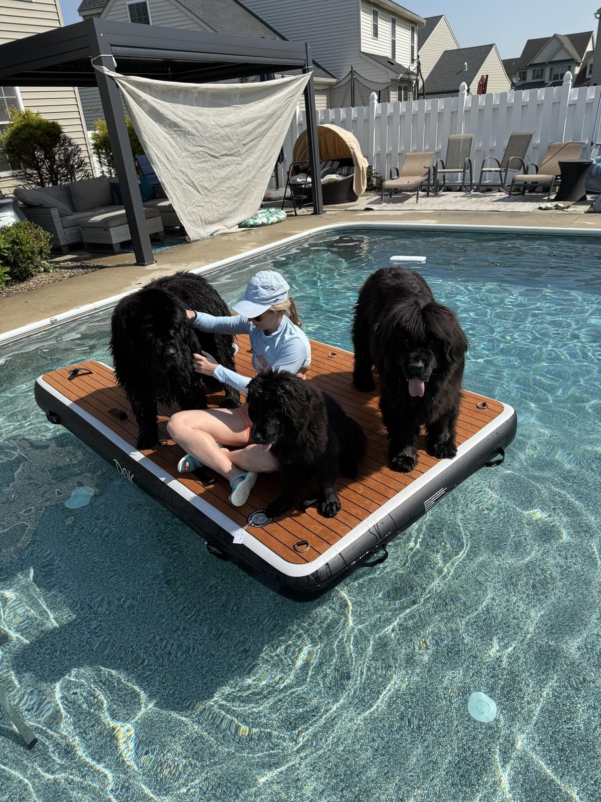 DOK Party-DOK Inflatable Dock Platform: Safe & Easy Water Access; Floating Non-Slip EVA Foam with Water Ramp for Pool, Dock, & Lake | Military Grade & High Visibility customer photo 2