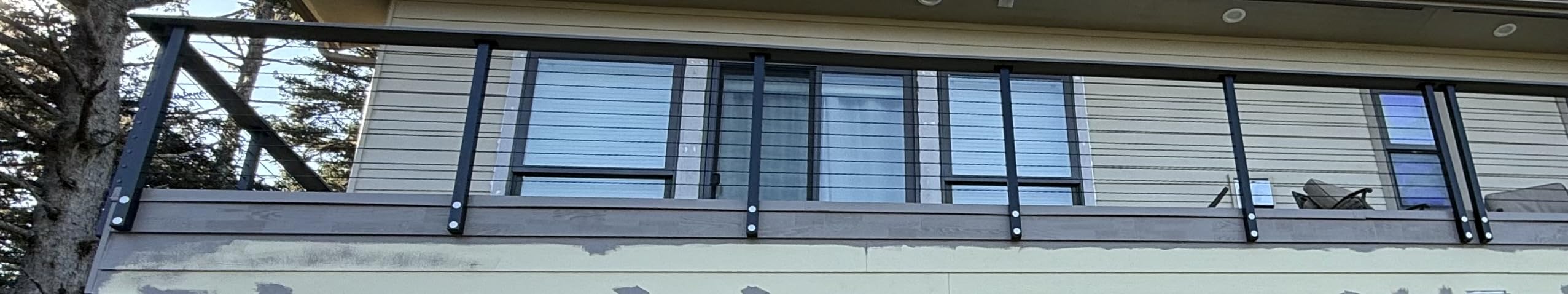 Muzata 16-20ft Side Mount Modular Cable Railing Kit for Decks 36 Inch RW21 customer photo 1
