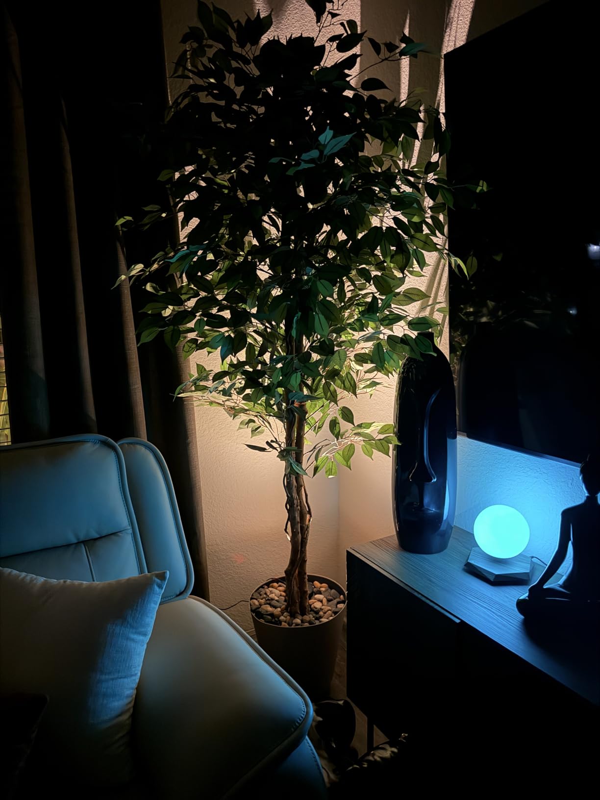 Spot Lights Indoor Led Spotlight: Rechargeable Battery Wireless Up Lights Indoor - Plants Tree Artwork Portrait Picture Display Accent Lighting for Home Decorators Homeowners Art Collectors(2 Pack) customer photo 1