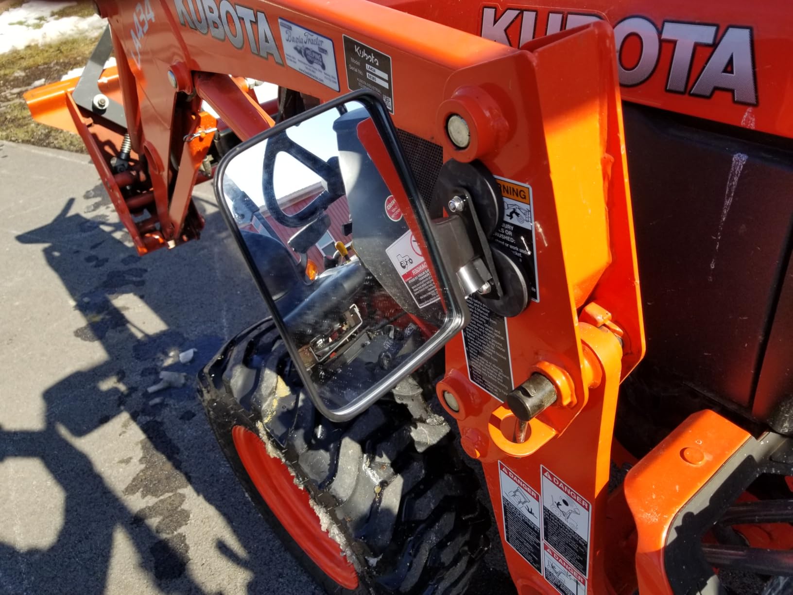 Universal Magnetic Tractor Mirrors, Side Mirrors for Tractors, Golf Carts, Forklifts, Lawn Movers, Small Dozers, Compatible with John Deere, Kubota B BX Mahindra Tractor Accessories customer photo 2