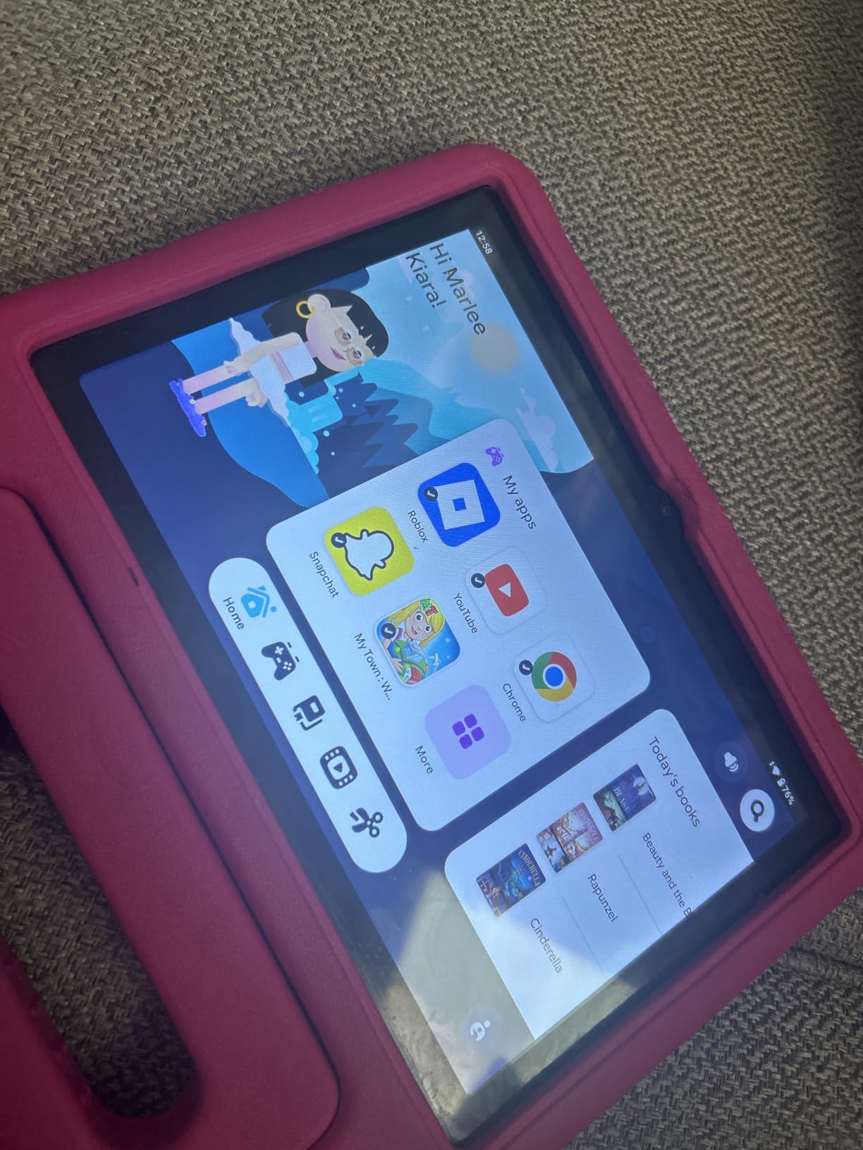 COLORROOM 2026 Upgraded Android 15 Tablet, 10inch Kids Tablet, Octa-core CPU, 10GB+64GB+1TB Expand Tablets for Kids with Kids Space, Parental Control, 6000mAh Big Battery,Touchscreen Tableta,Pink customer photo 1
