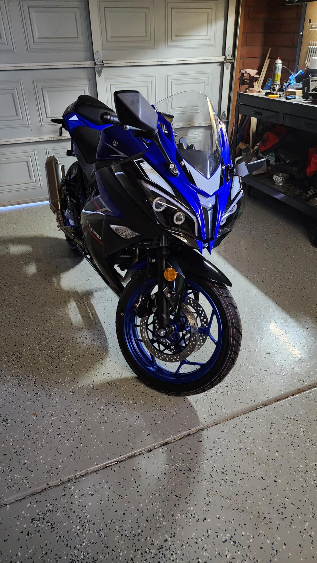 HHH 250cc Street Bike GTX 250 EFI Motorcycle Fuel Injection Manual 6 Speed for Adult and Youth (Blue) customer photo 1