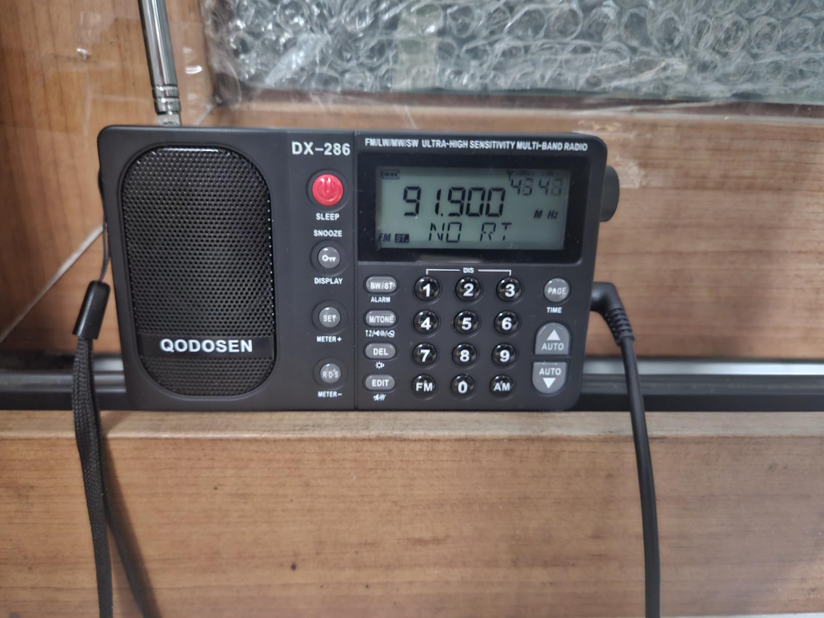 DX-286 Portable Radio, with TEF6686 Automotive Chip,LW,AM, FM, Shortwave,Data System(RBDS/RDS),Antenna Attenuator,Antenna Switch, AMP Switch,1000 Presets,Tone Switch,Clock/UTC/Alarm/Sleep customer photo 1