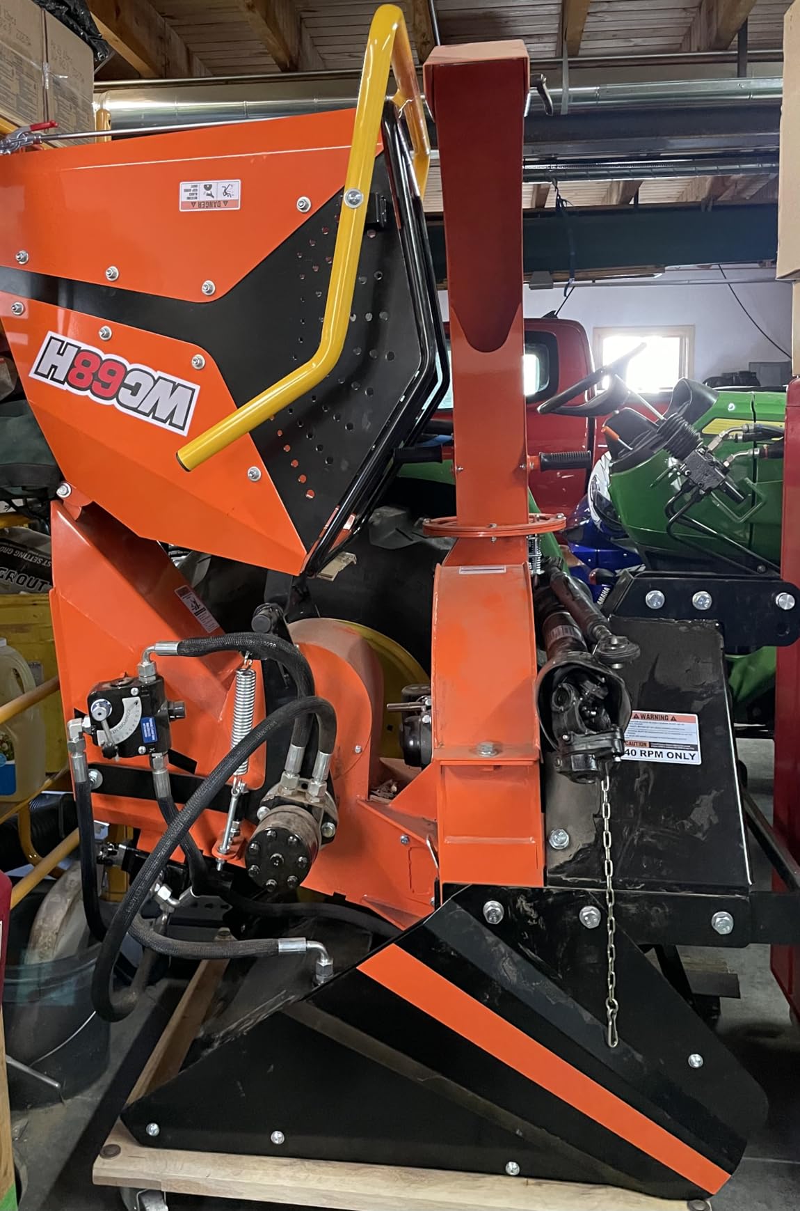 MechMaxx 4'' Inch PTO Powered 3 Point Wood Chipper Shredder Mulcher Attachment for Tractors Up to 45HP, (PTO Shaft Included), Model BX42S customer photo 2