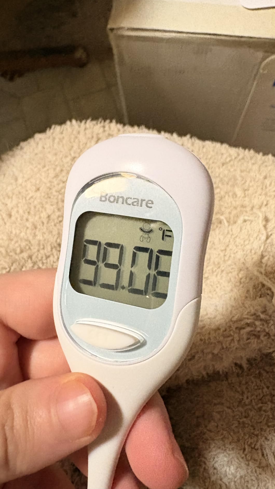 Boncare 9 Seconds Basal Body Thermometer for Ovulation (Rice-White) customer photo 2
