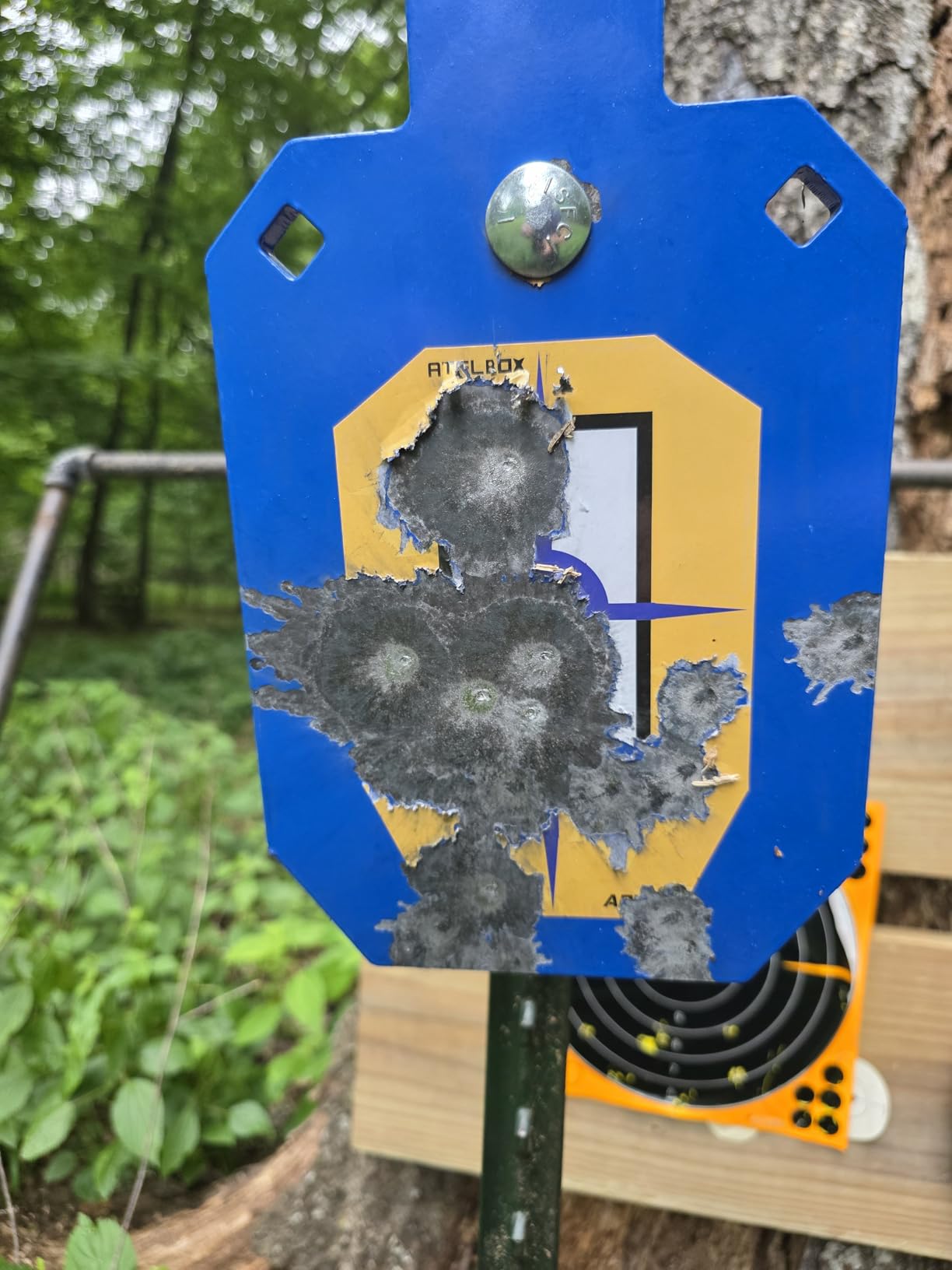 Atflbox AR500 Steel Target for Shooting, 1/2 inch Thick Metal Target with T-Post Target Hanger, High Caliber Torso Silhouette Metal Target for Precision Shooting customer photo 2