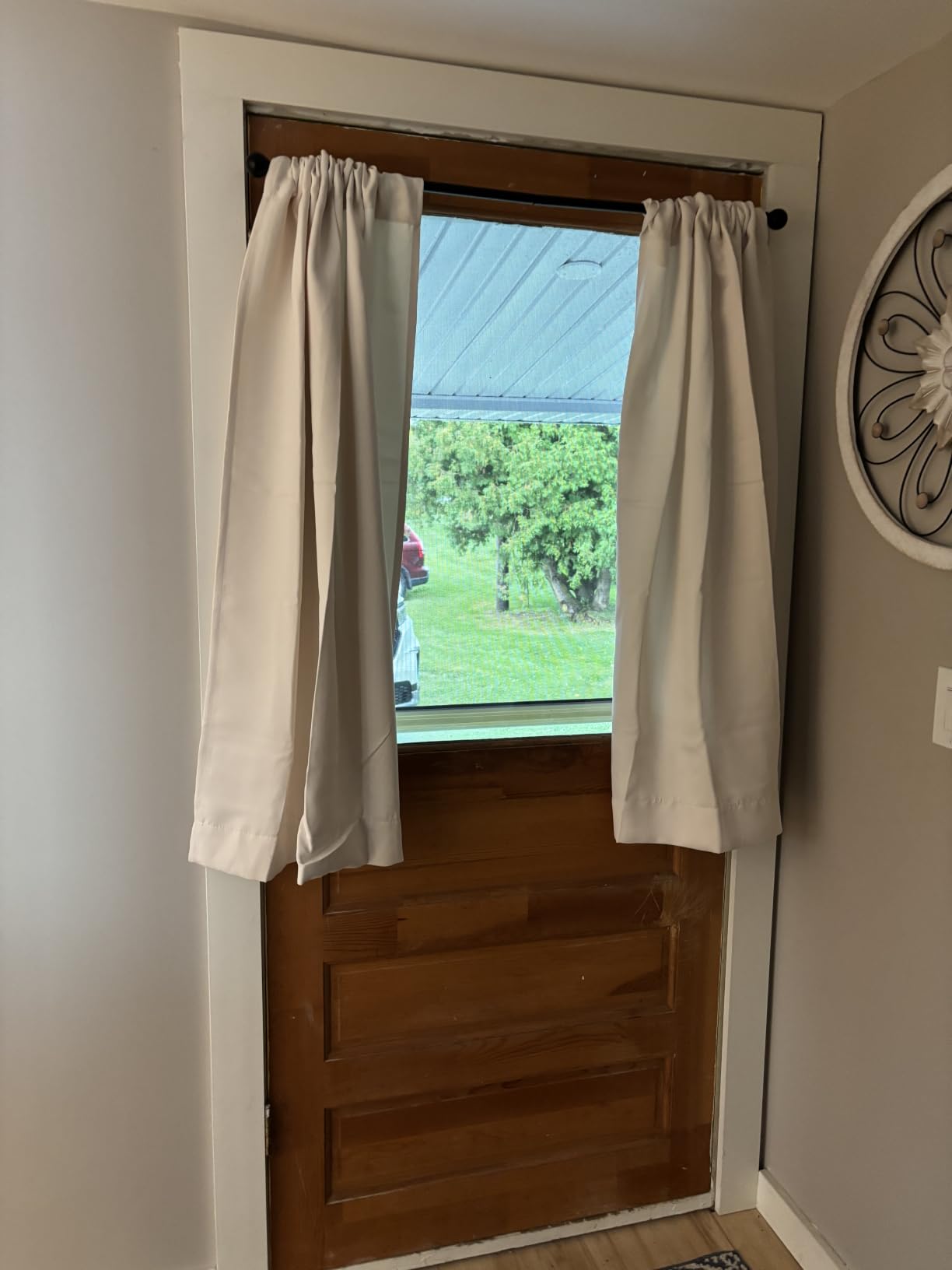 Simplebrand Ava Sage Green Blackout Curtains for Bedroom 63 Inch Length 2 Panels Set, Solid Thermal Insulated Energy Saving Rod Pocket Window Treatment Curtains Blackout Drapes, W40 x L63 Inch, Sage customer photo 1