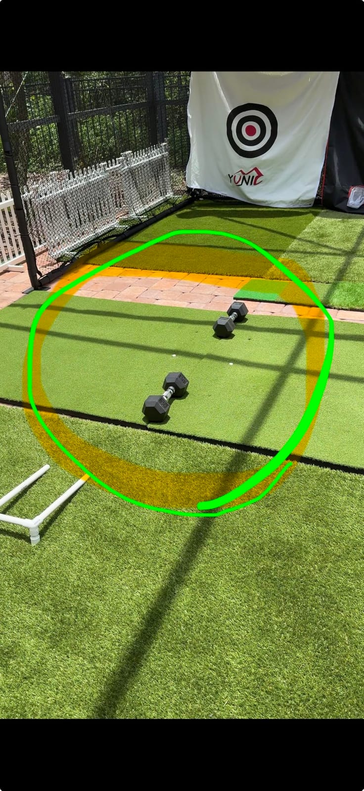 Bltend Golf Mat 36mm: 5x4ft/6x4ft Golf Hitting Mat Practice Outdoor Indoor | Elite Dense Artificial Turf, Heavy Duty Thickened EVA Backing, Balls & Tees, Driving Chipping Backyard Simulators Practice customer photo 1