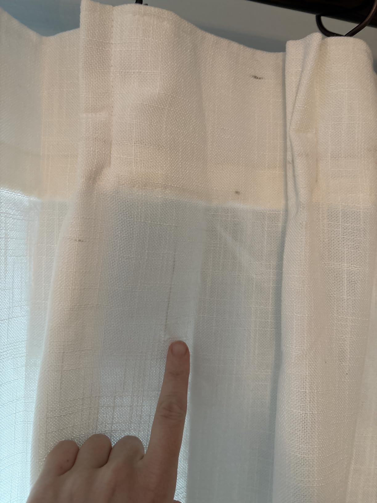 TWODRAPES Pinch Pleated Linen Curtains 108 Inches Long Natural 2 Panels Set customer photo 1