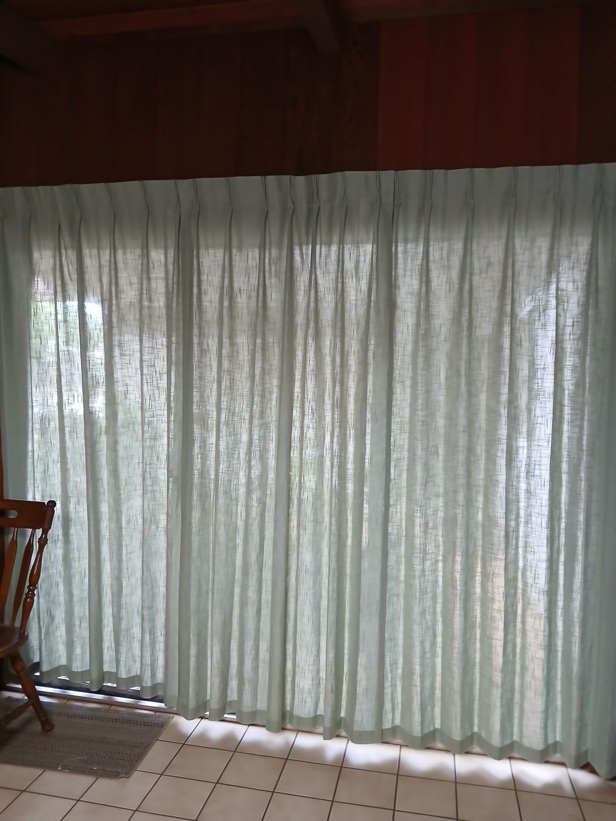 TWODRAPES Pinch Pleated Linen Curtains 108 Inches Long Natural 2 Panels Set customer photo 2