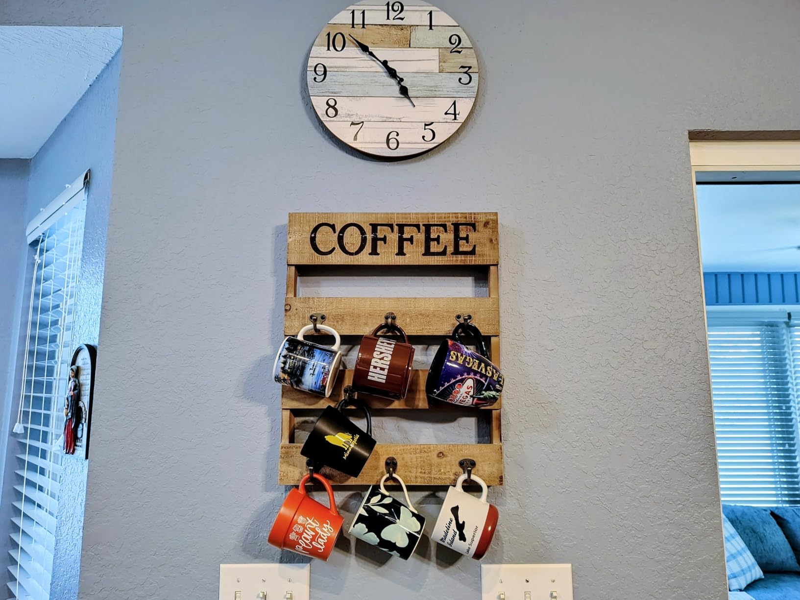 KECYET 14 Inch Wall Clock Battery Operated Silent Non Ticking Nautical customer photo 2