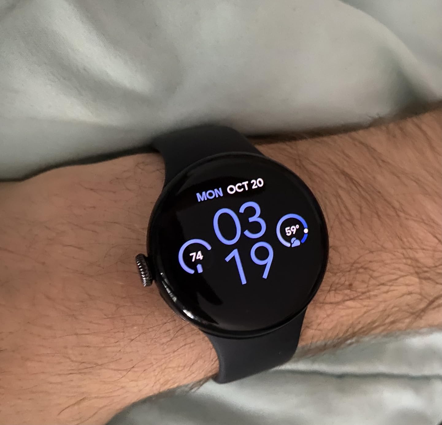 Google Pixel Watch 3 (45mm) 2024 Model - Android Smartwatch, Heart Rate Tracking, Fitbit Advanced Running, Fitness Insights, 24-Hour Battery - Matte Hazel Aluminum Case - Hazel Band - Wi-Fi customer photo 2