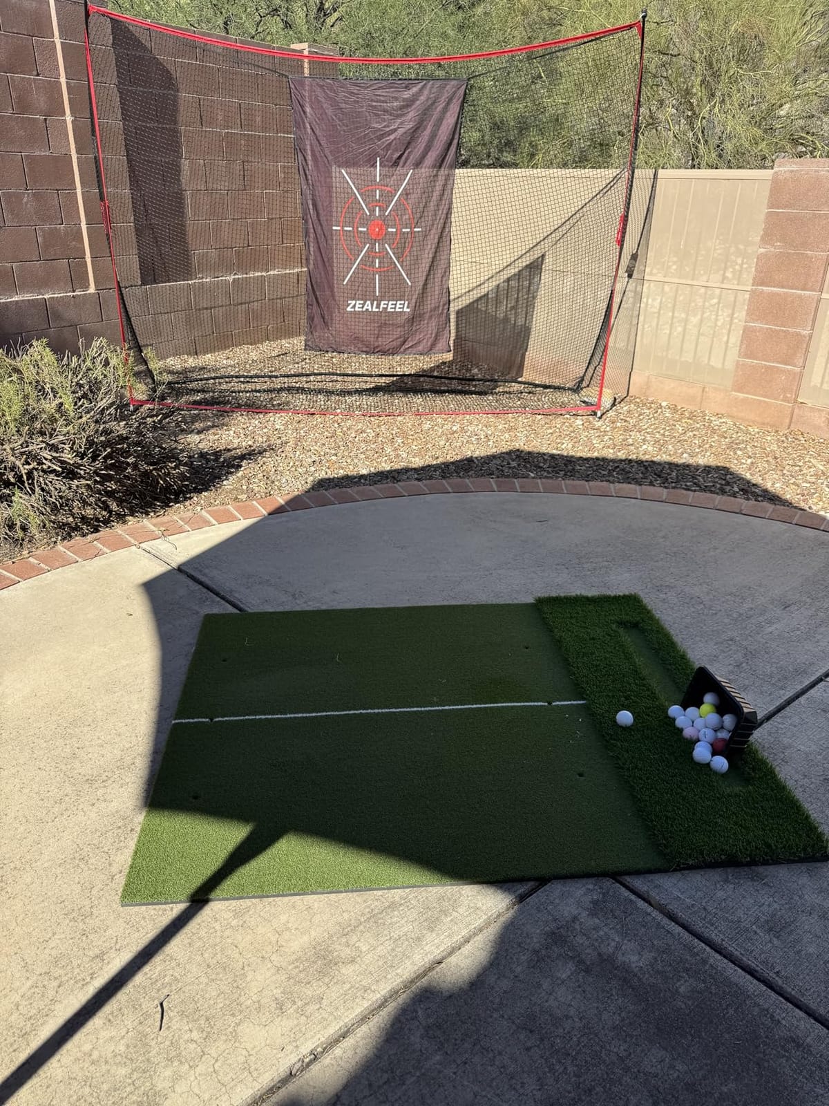 ZEALFEEL Golf Net, 10 x 7 ft Hitting Practice Set with Chipping Net customer photo 1