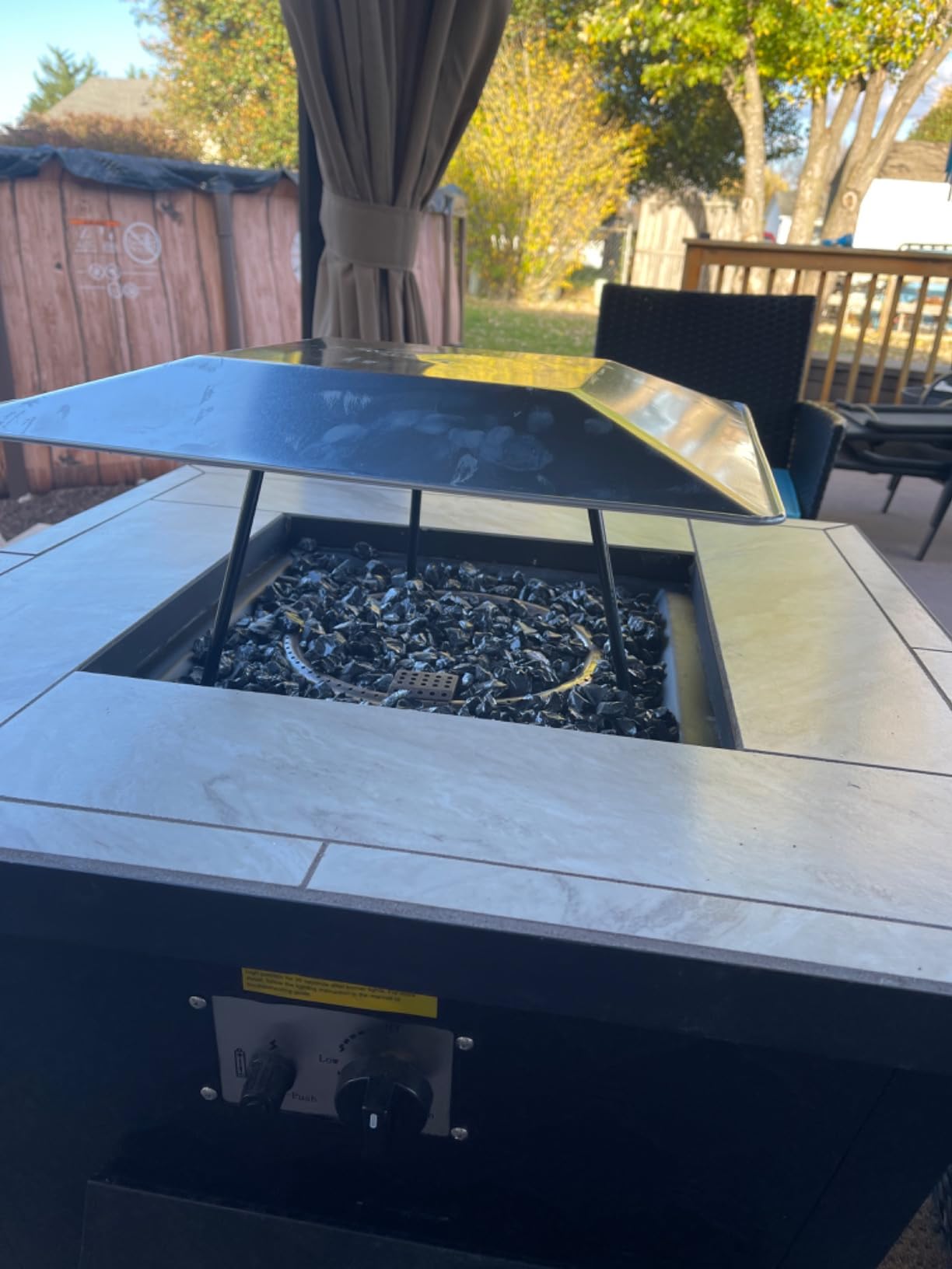 Campfire Tripod for Cooking - Campfire Cooking Equipment, Outdoor Fire Pit Stand, Portable Cast Iron Open Camping Tripod cookware for Dutch Oven,Grill,Lodge,firepit customer photo 1