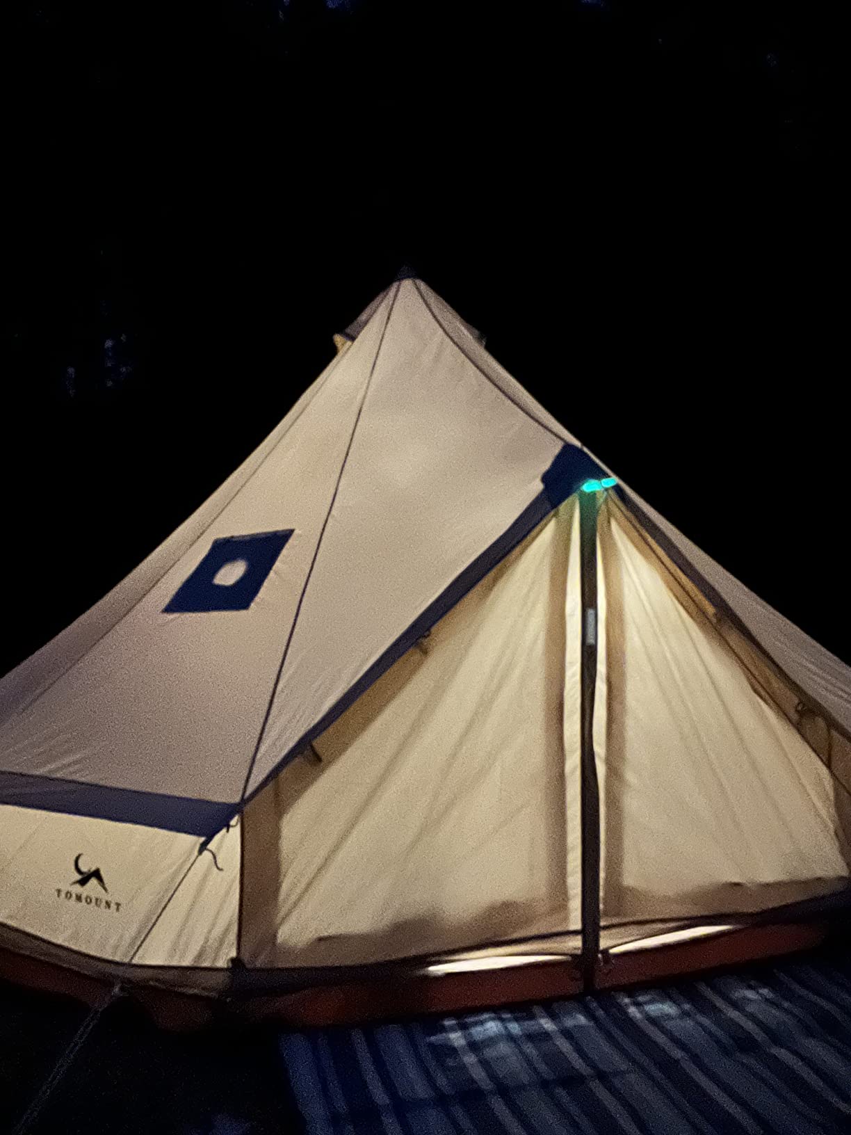 MC TOMOUNT Canvas Tent Bell Tent Yurt, 4 Season Luxury Tents for Camping customer photo 2