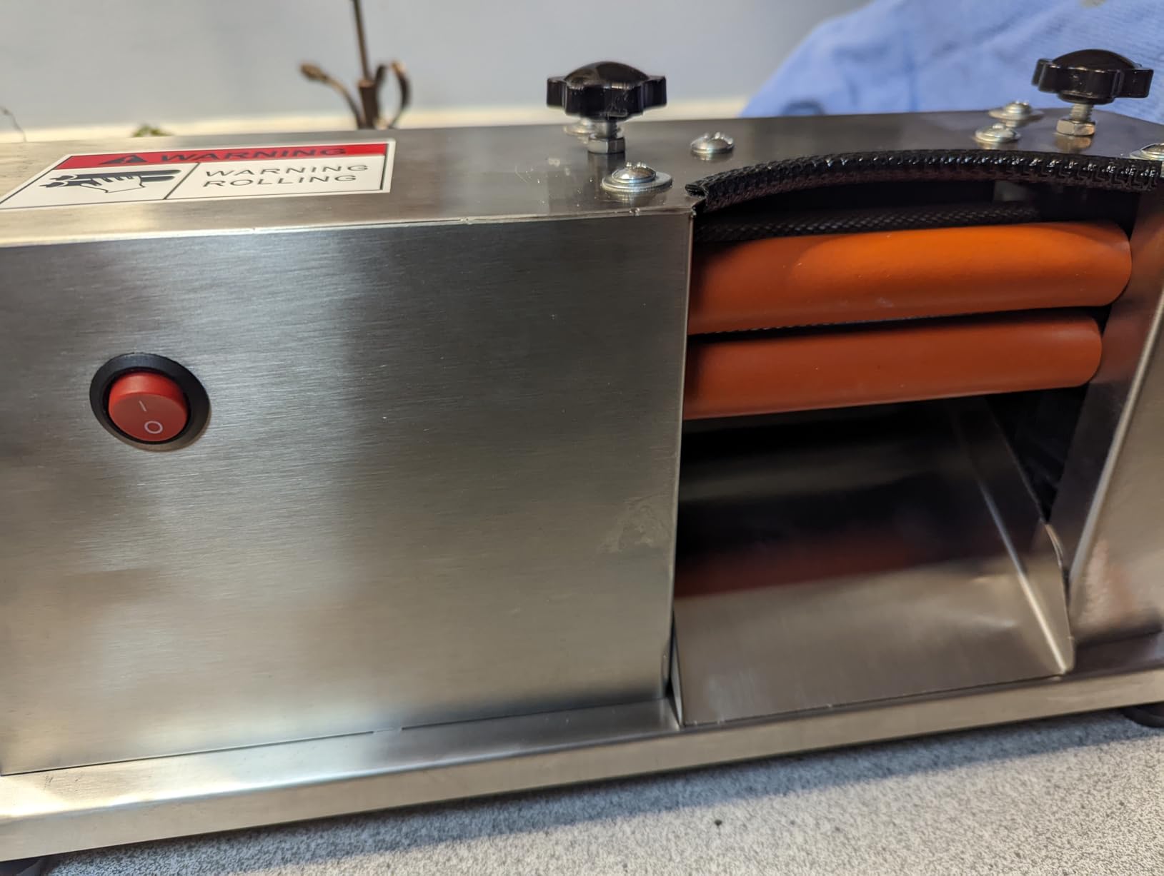 Adjustable Electric Pea Sheller Machine, Commercial Bean Pea Peeler customer photo 2