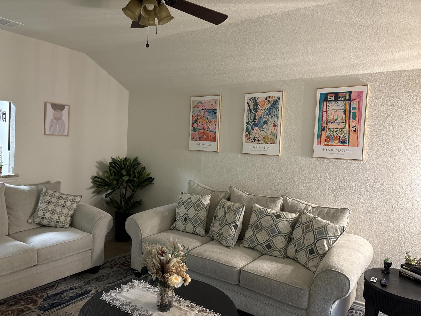 Large Framed Colorful Matisse Canvas Wall Art for Living Room, 3 Piece customer photo 1