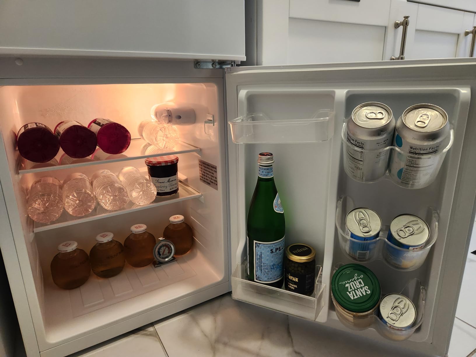 Frigidaire Compact Refrigerator with Top Freezer - 2 Door Fridge with 3.2 Cu Ft, Contemporary Series, Platinum customer photo 2