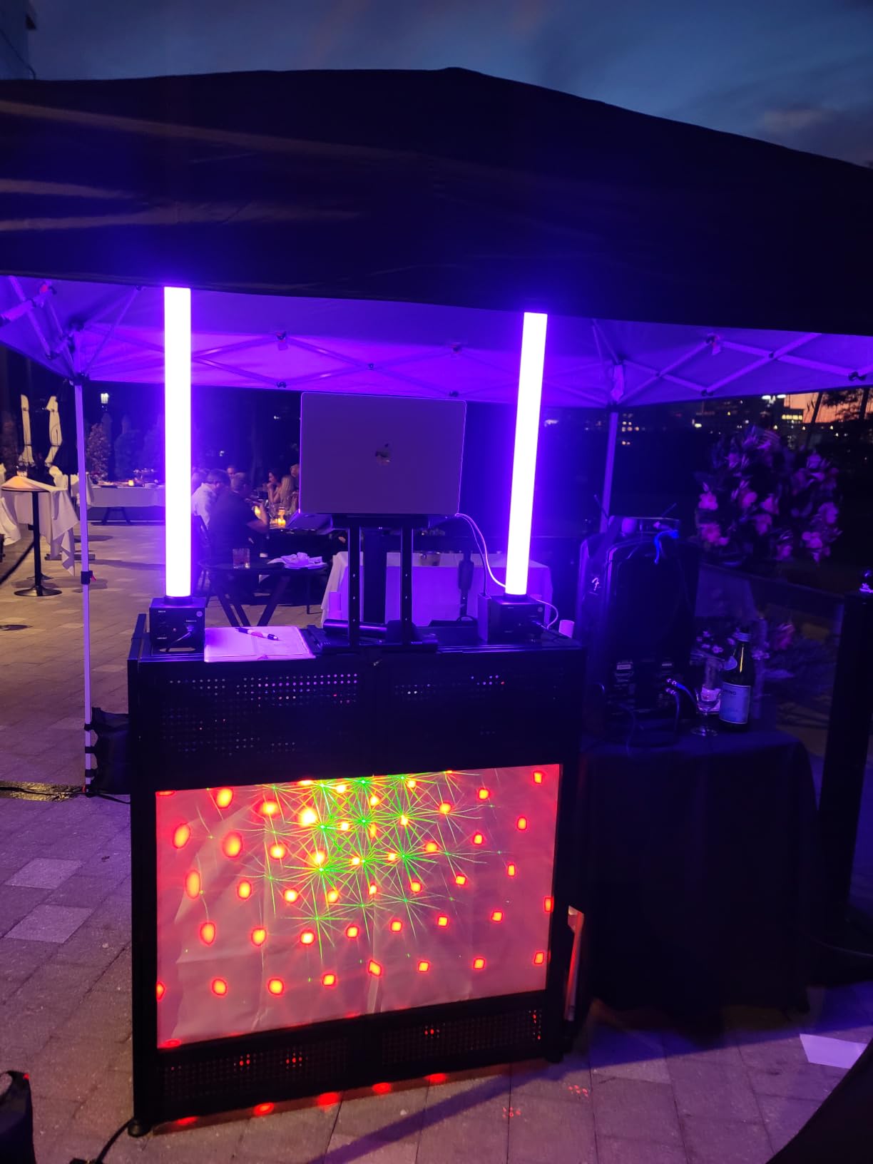 CROWN SHADES 12x12 Pop Up Canopy with 1 Side Wall, Beach Tent, Grid Grey customer photo 1