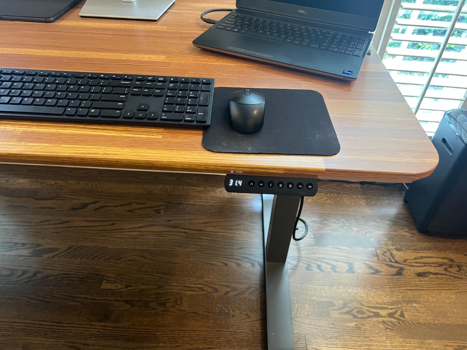 Vari Classic Electric Standing Desk – 72x30 – Walnut/Slate customer photo 2