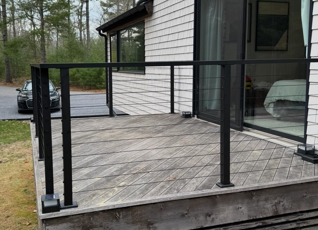 12ft-16ft Modular 36in Cable Railing System for Deck with Handrail customer photo 1