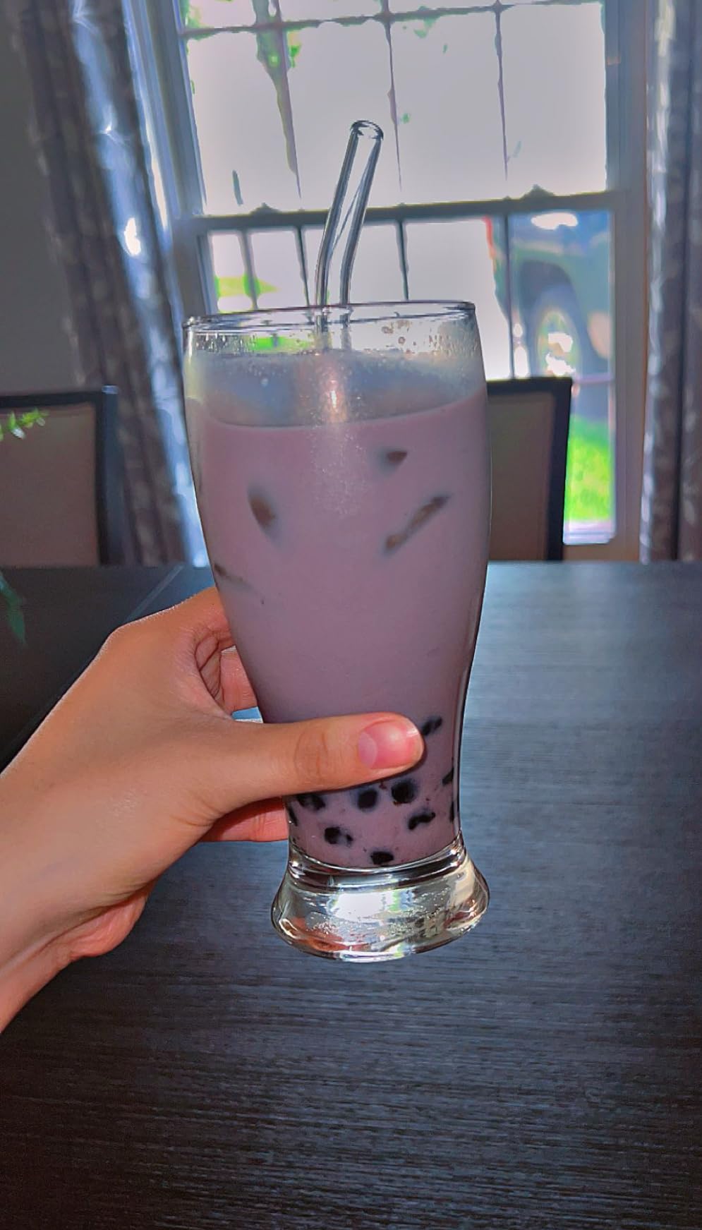 Boba Bundle Kit 10 Serv. Instant Bubble Pearl Variety Milk Tea Kit with Authentic Brown Sugar Tapioca Pearls by Yulu Foods - Ready in Under 1 Minute, Includes Paper Straws - Gift Box, Holiday (Classic, Taro and Strawberry) customer photo 2