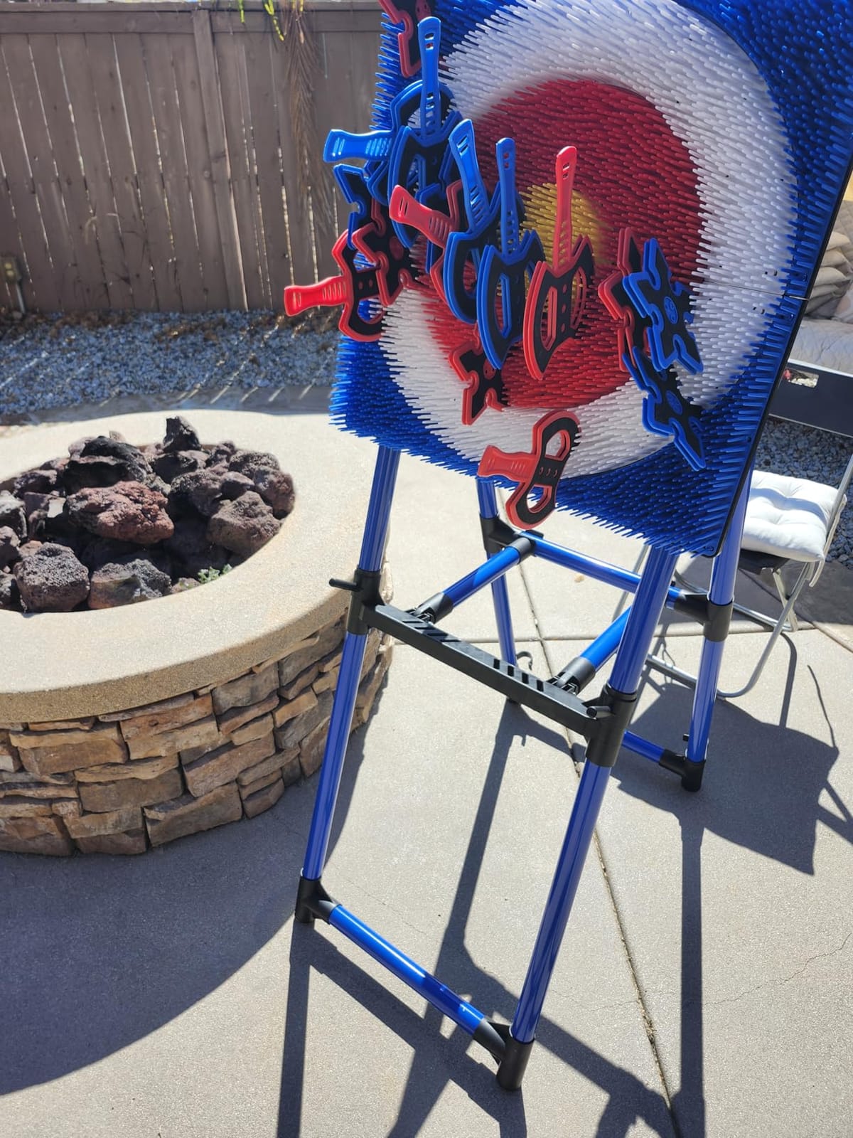Stiatu Axe Throwing Game for Backyard,16 Throwing Axes Stars,Outdoor Games customer photo 1
