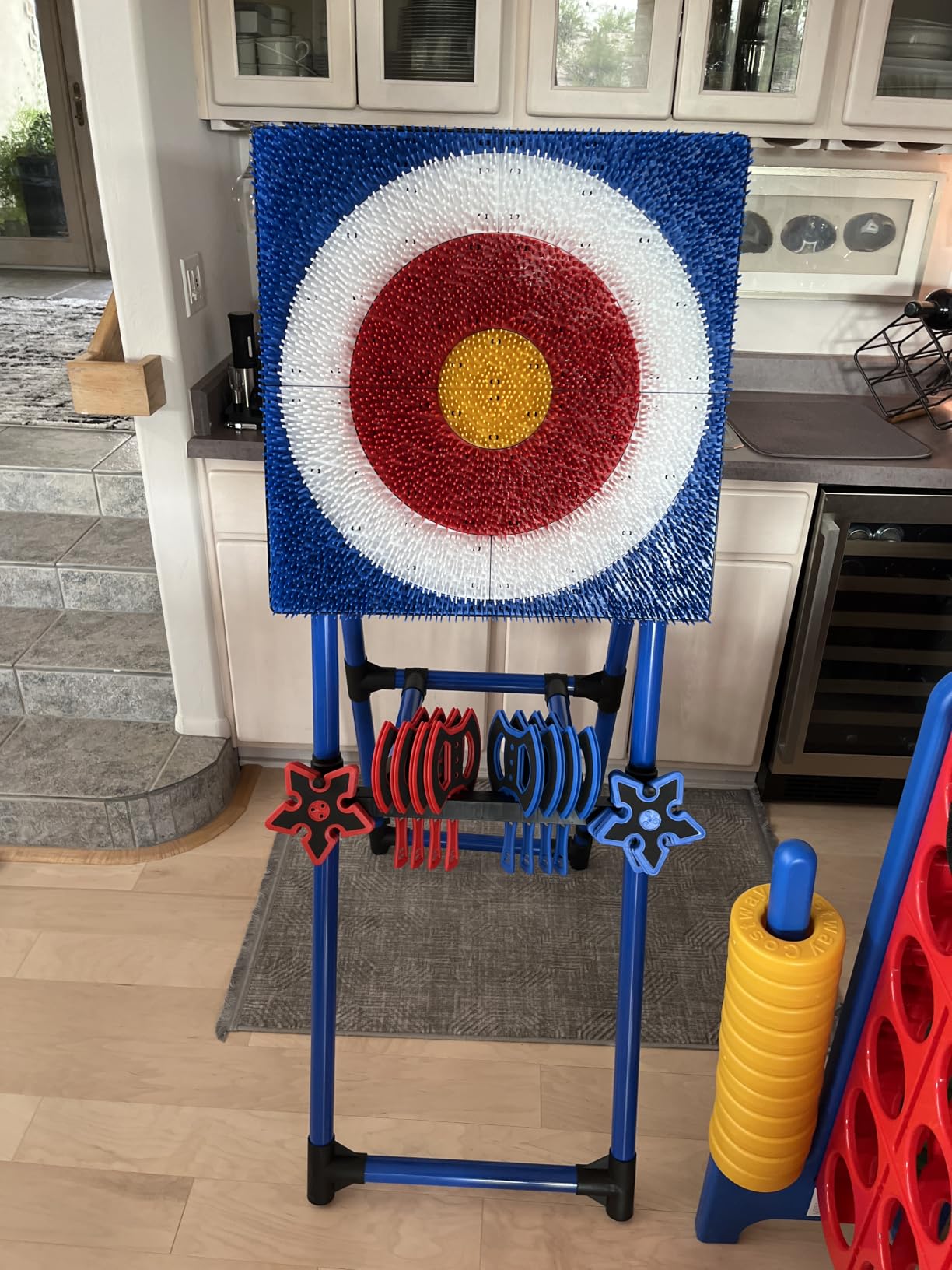 Stiatu Axe Throwing Game for Backyard,16 Throwing Axes Stars,Outdoor Games customer photo 2