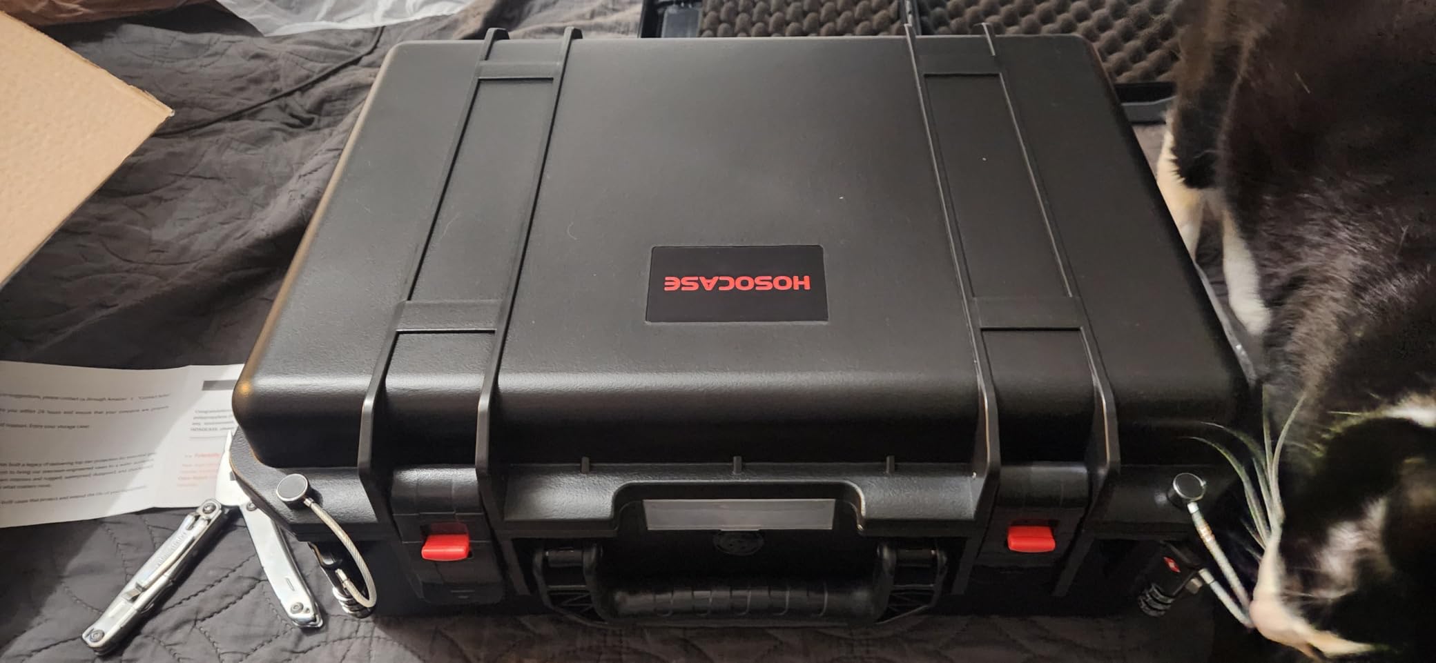Pistol Case Gun Box for Handguns: Waterproof Holds Multi Guns & Magazines customer photo 2