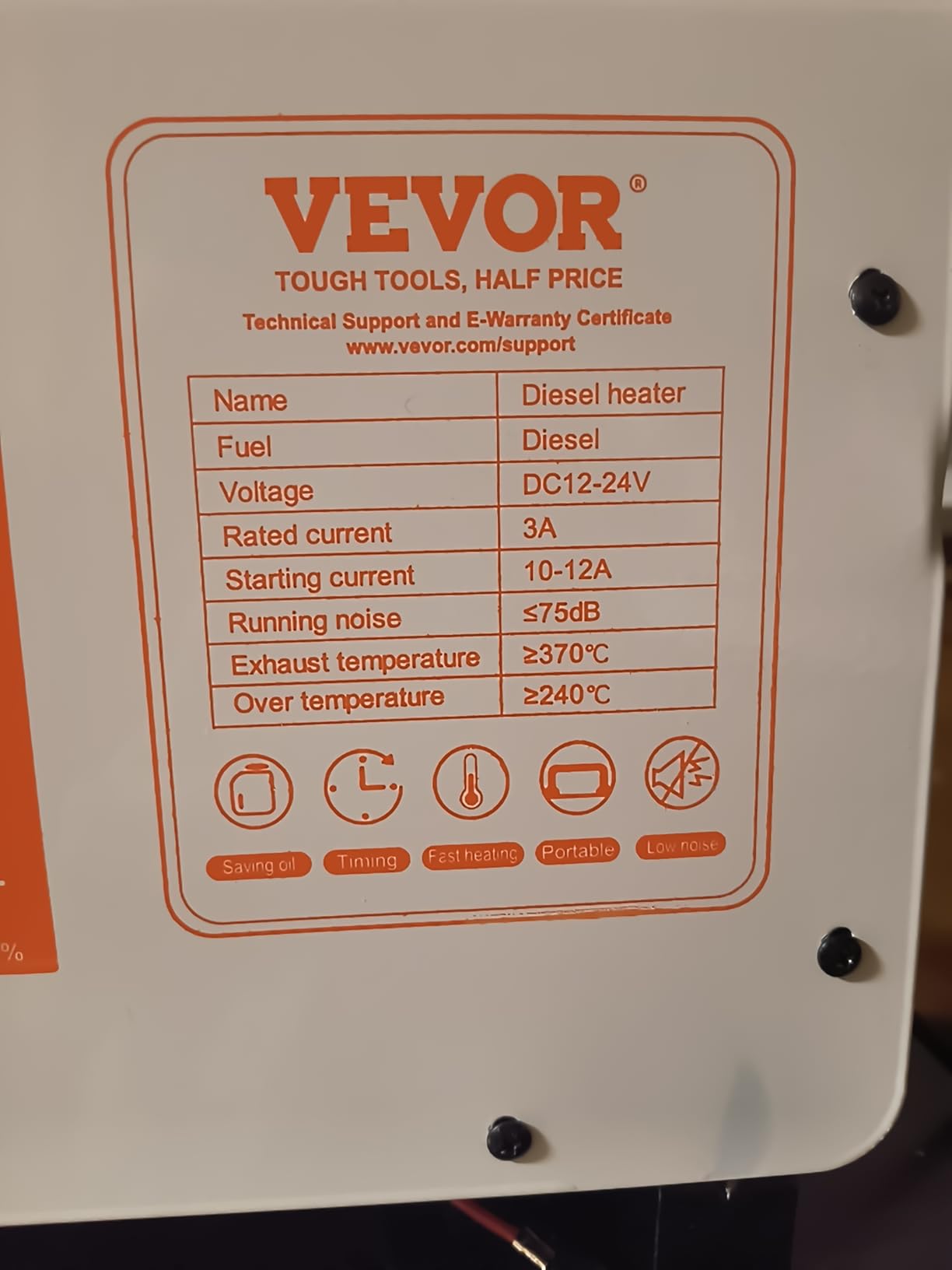 VEVOR 8KW Diesel Heater, DC 12V/24V, Bluetooth APP Control, CO Alarm customer photo 2