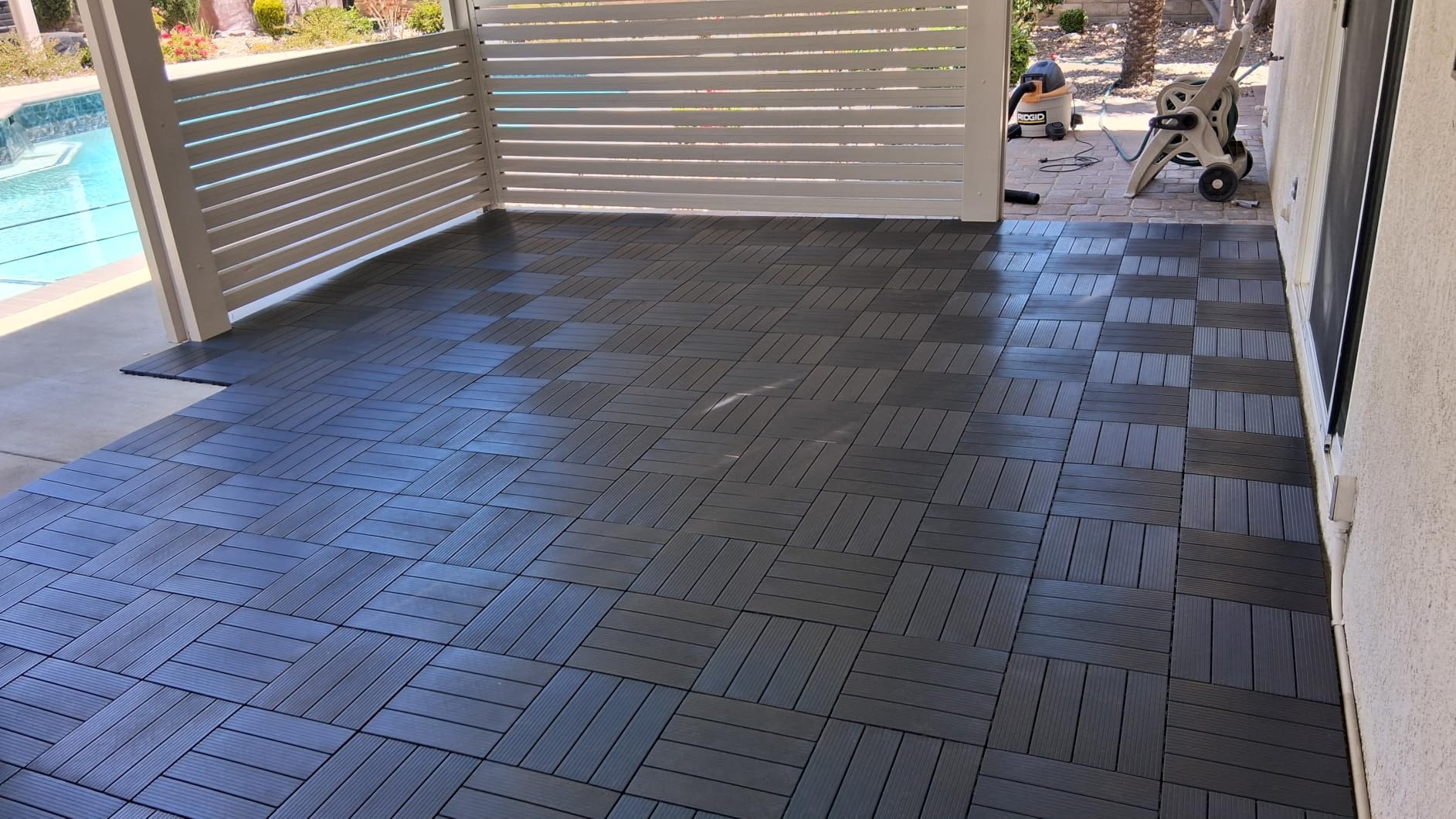 VEVOR 54 sq. ft Plastic Interlocking Deck Tiles, 54 Pack,12