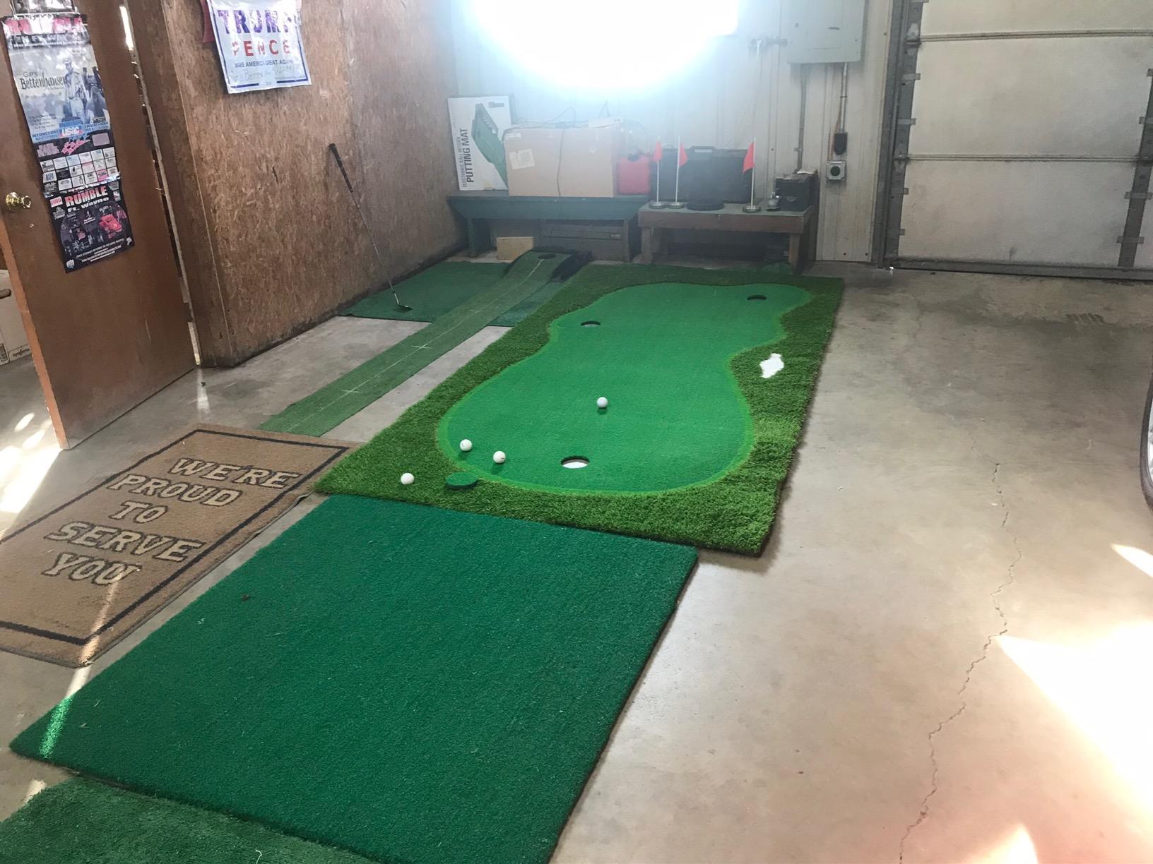 Golf Putting Green Mat,Golf Practice Training Mat for Indoor/Outdoor customer photo 1