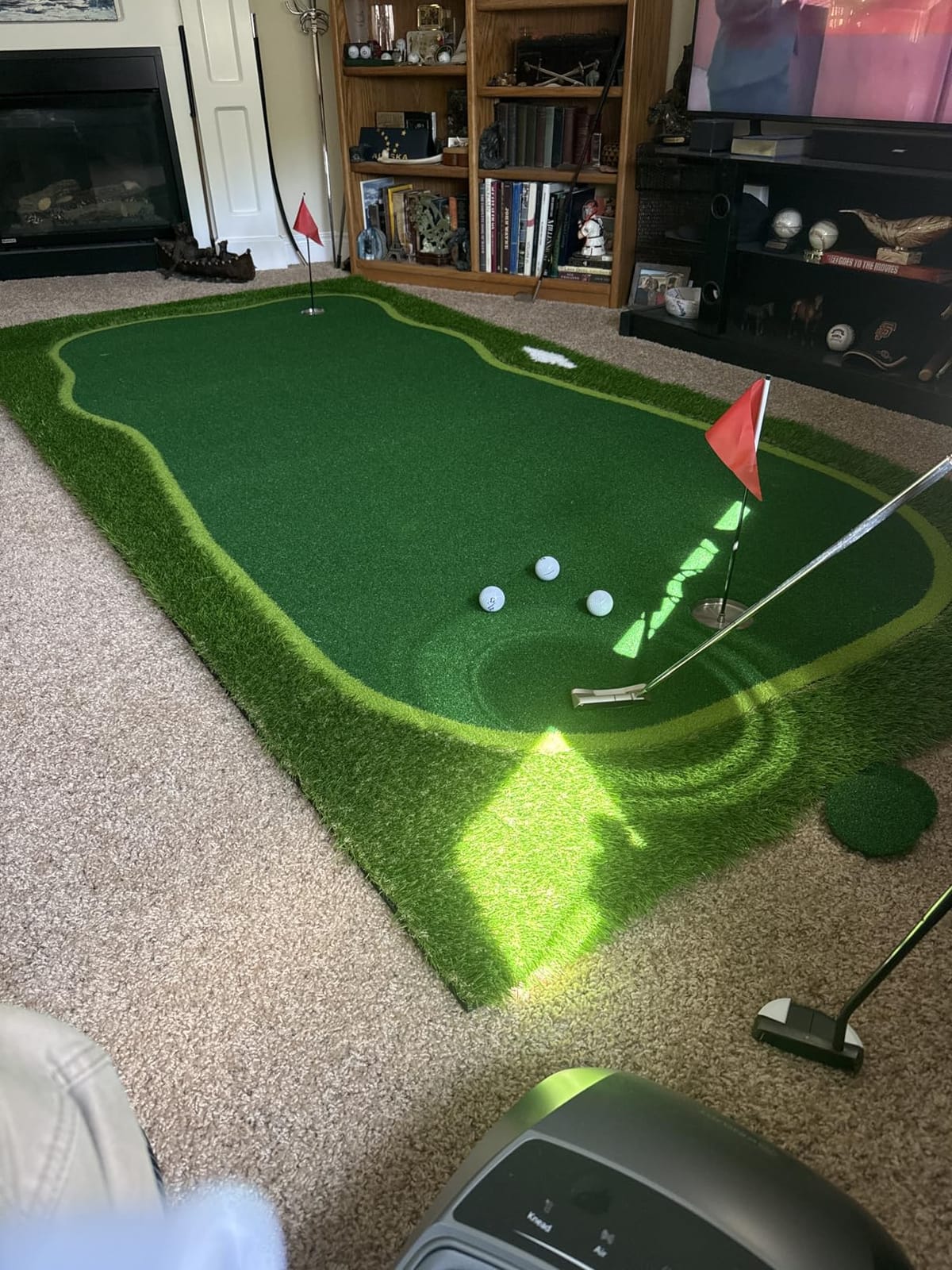 Golf Putting Green Mat,Golf Practice Training Mat for Indoor/Outdoor customer photo 2