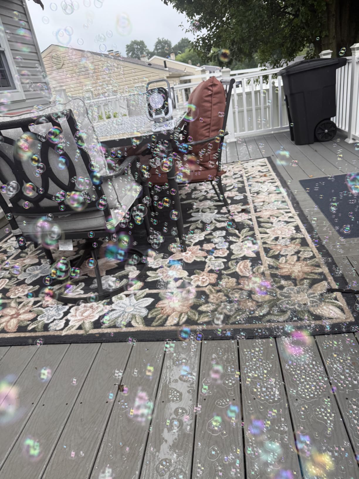 Upgraded Bubble Machine Outdoor Toys for Kids & Wedding Party customer photo 2