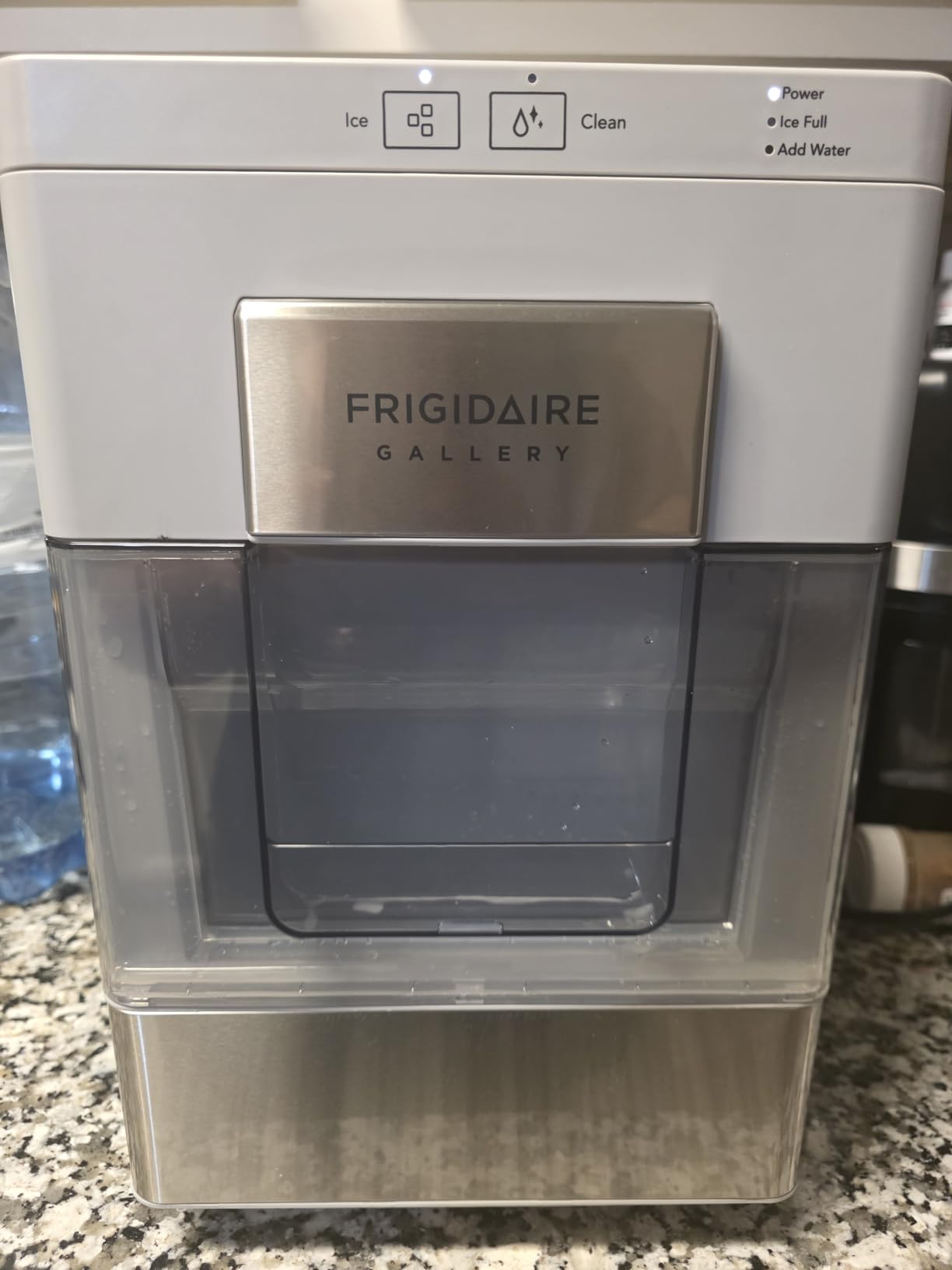 Frigidaire Gallery, 33 Lbs. Countertop Ice Maker, Nugget Shaped Ice, Stainless Steel Trim (Grey) customer photo 2