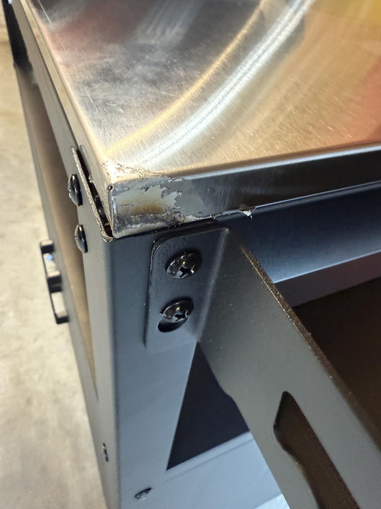 Feasto Outdoor Grill Cart w/Storage Cabinet, Stainless Steel Top, Brown customer photo 2
