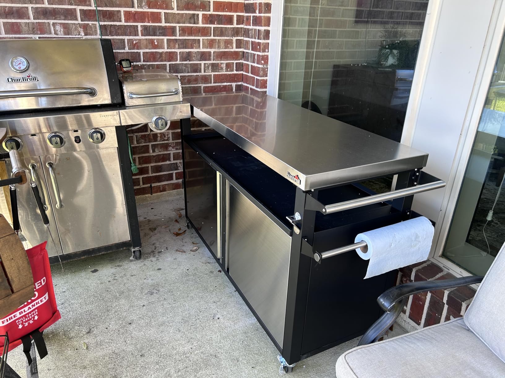 Stanbroil BBQ Grill Cart with Stainless Steel Table Top for Outdoor Indoor customer photo 1