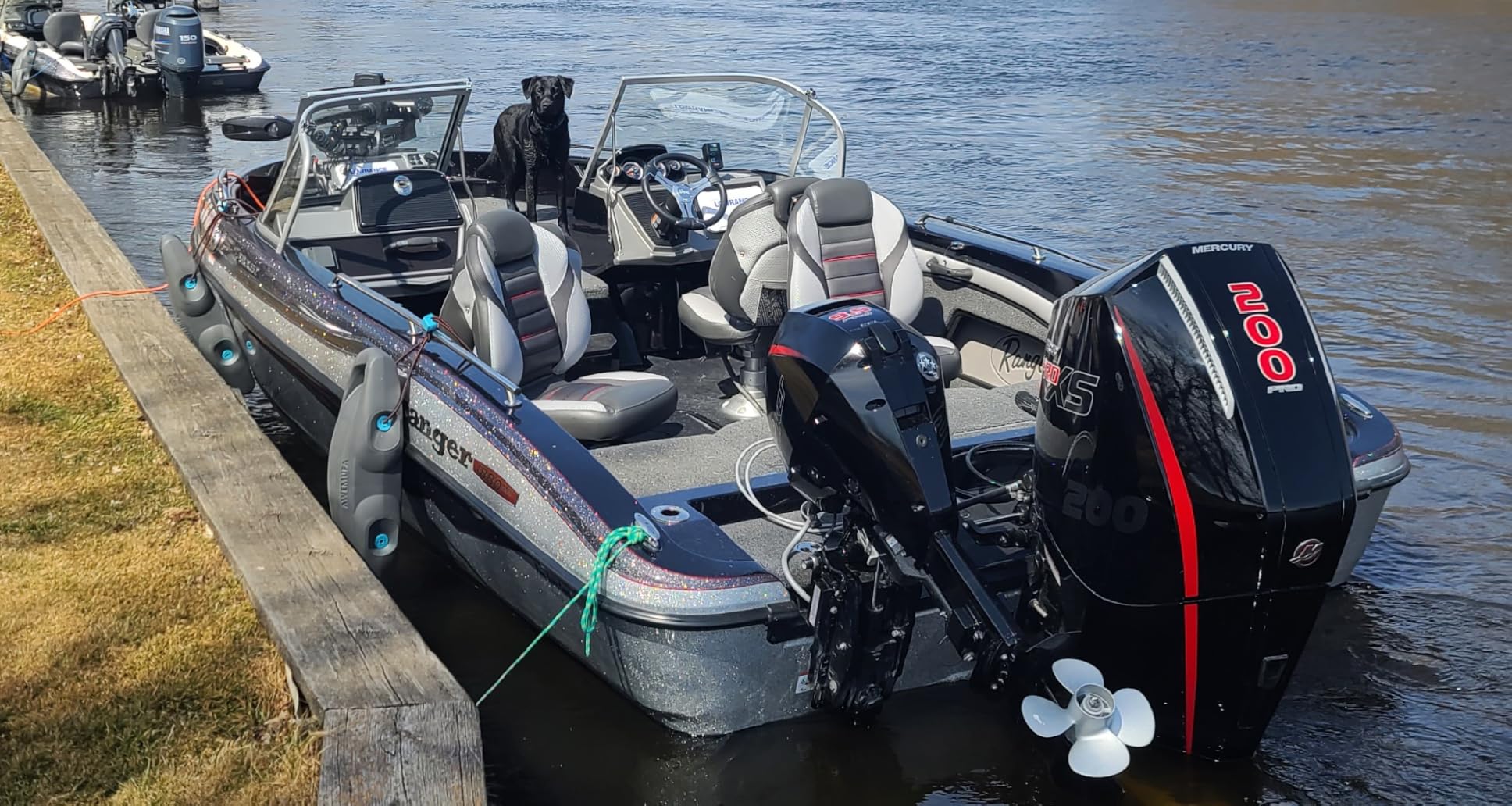 AWEMUFA Boat Fenders Easy to Install Bumper for Docking Ideal Fender for Pontoon, Bass, Jet Ski and Fishing Boats customer photo 2