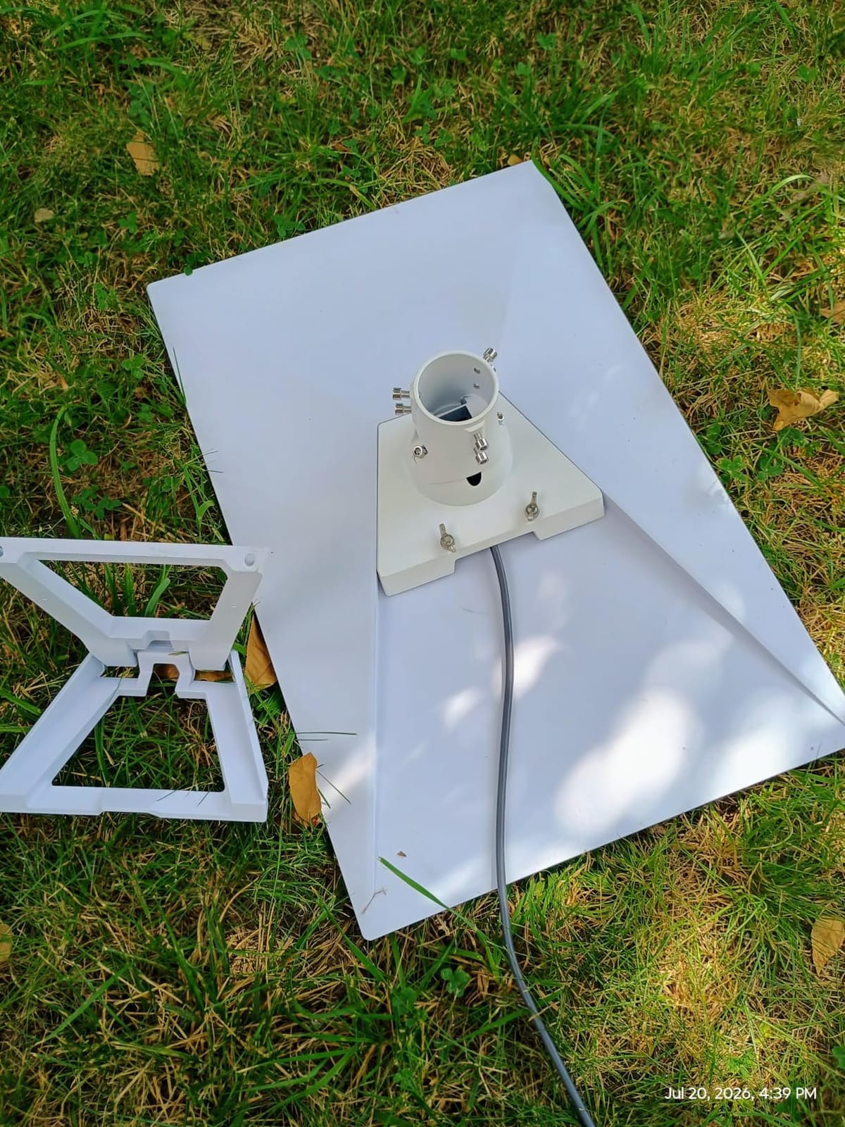 Pipe Adapter Wall Pole Mount for Starlink Standard 4/4X/Gen3,White customer photo 1