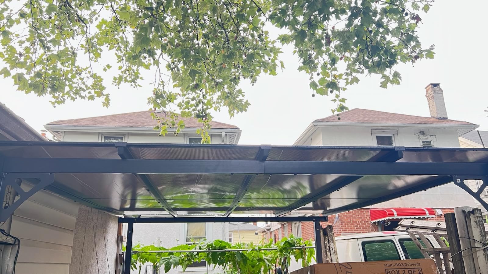 Aoxun 8’x5’ Gazebo for Patio, Gazebo Pergola with Sloped Roof, Black customer photo 1