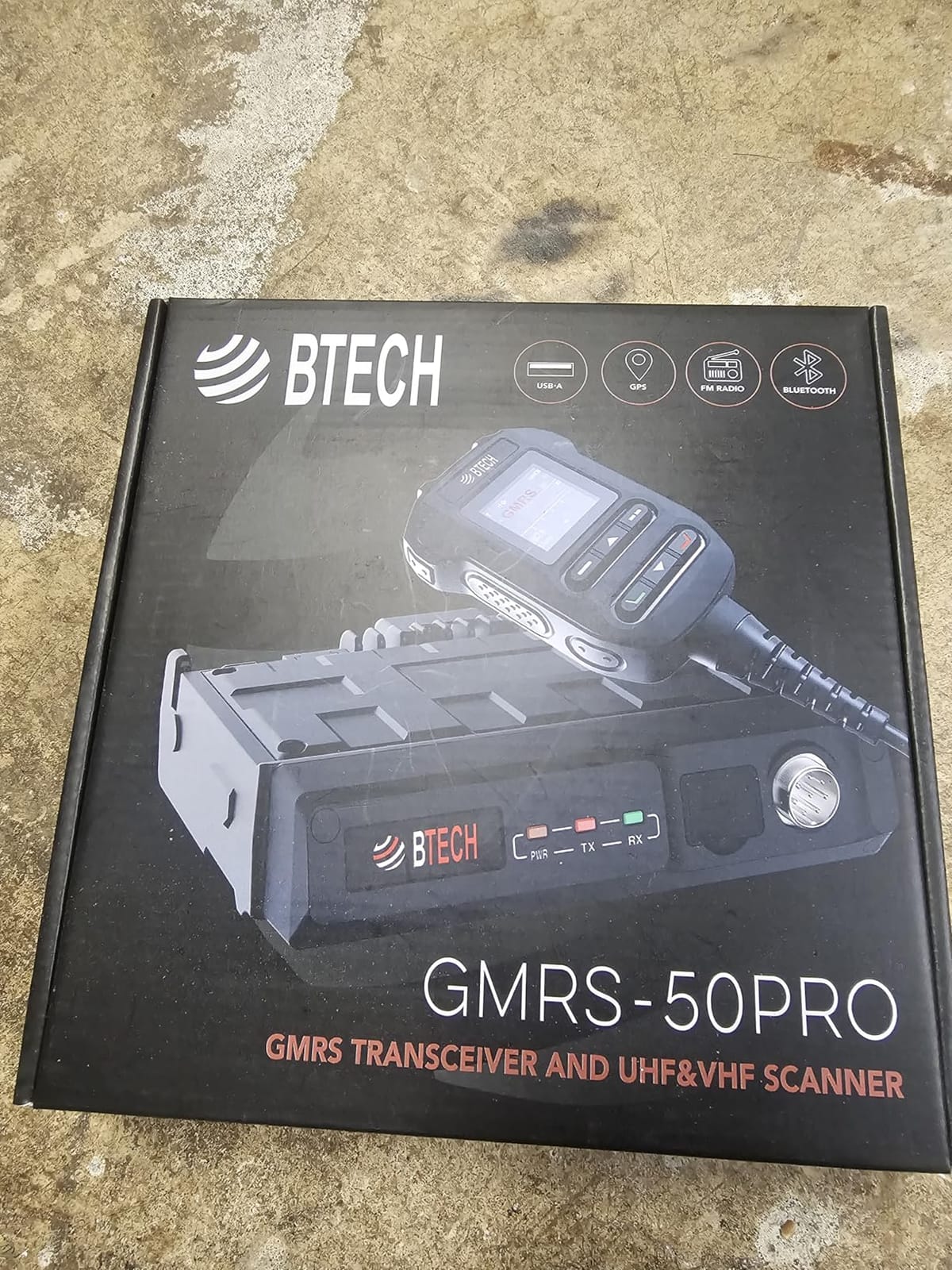 BTECH GMRS-50PRO IP54 Weatherproof 50-Watt GMRS Base Station Radio with Bluetooth, GPS, NOAA, and Advanced Features, Dual Band (VHF/UHF) Scanner, Long Range Two-Way GMRS Walkie Talkie customer photo 1