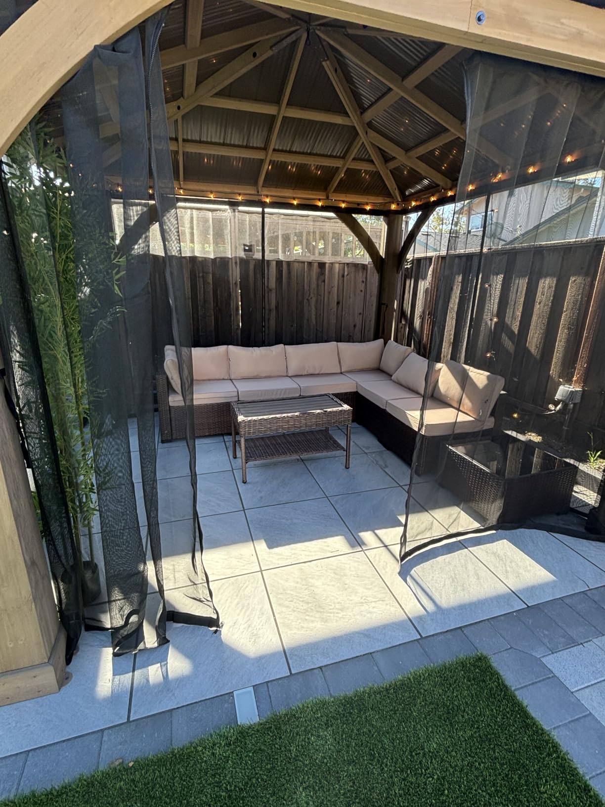 Aoxun 8 Piece Patio Furniture Set with 44