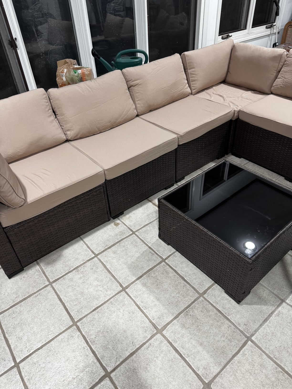 Aoxun 8 Piece Patio Furniture Set with 44
