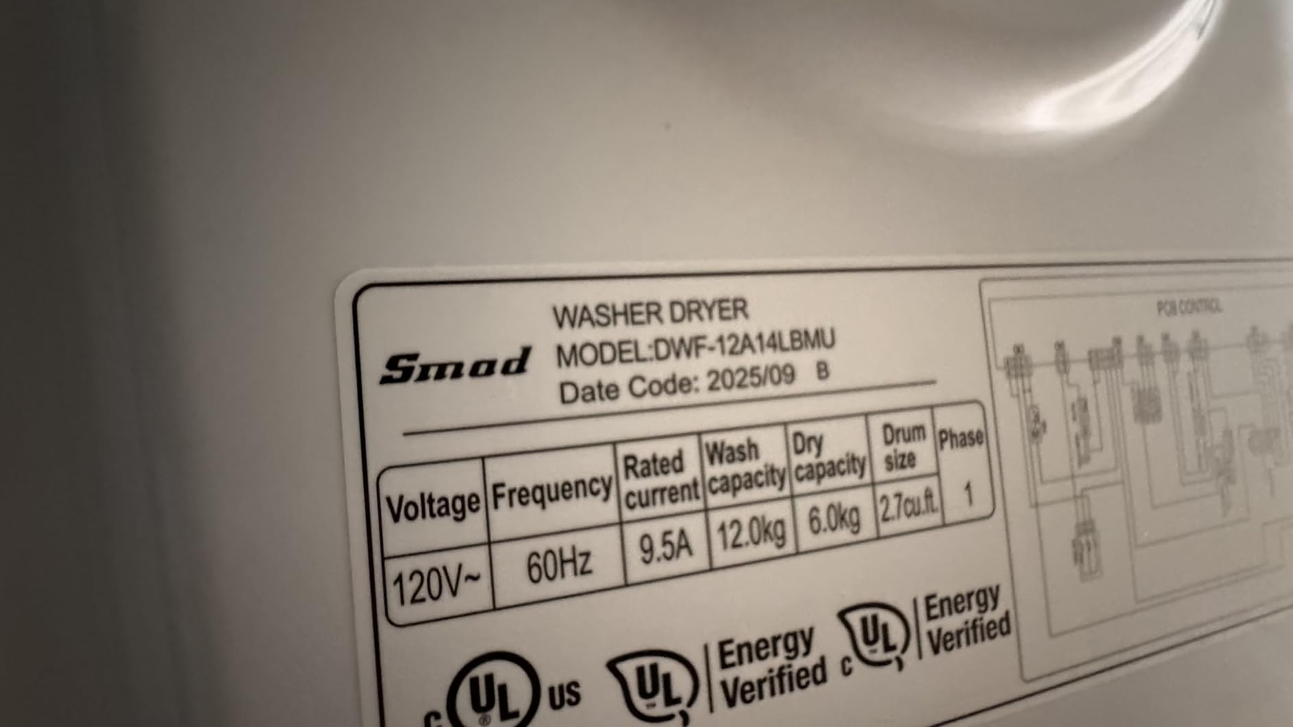 Washer and Dryer Combo, 120V All In One Ventless Compact 2.7 Cu.ft 24 Inch Large Capacity, Lavadora y Secadora 2 in 1 for RV Apartment Home, Child lock, Full-Automatic, Overnight Wash and Dry customer photo 2