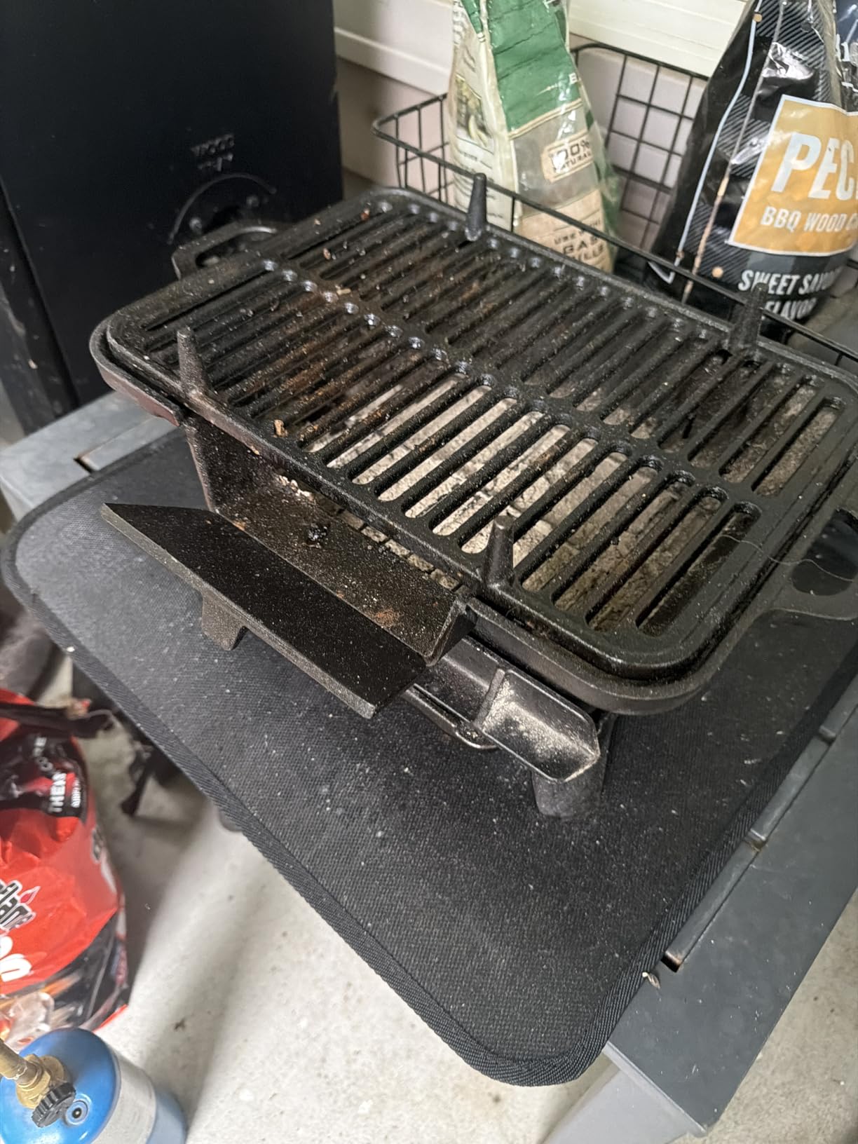 VIVOHOME Rectangle Cast Iron Charcoal Grill with Double-Sided Grate customer photo 1