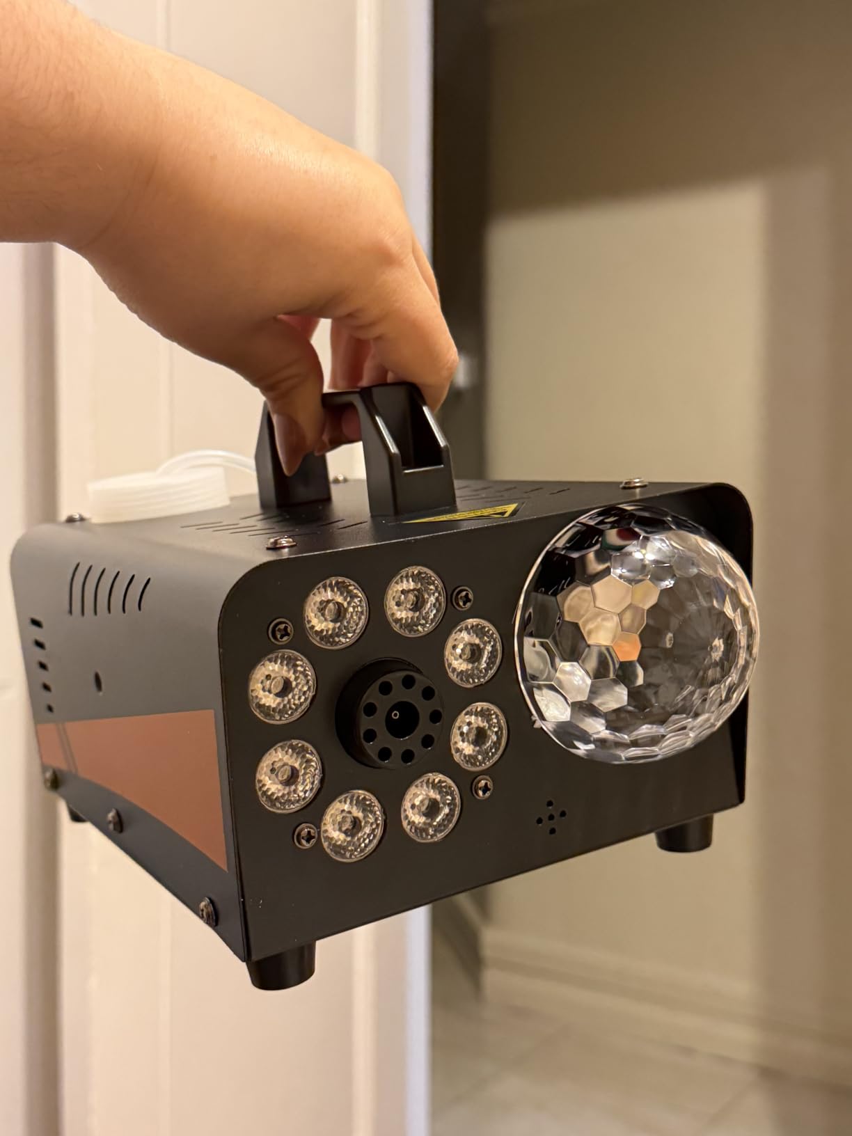 800W Fog Machine, 4500CFM for Halloween, Disco Light & Remote customer photo 2